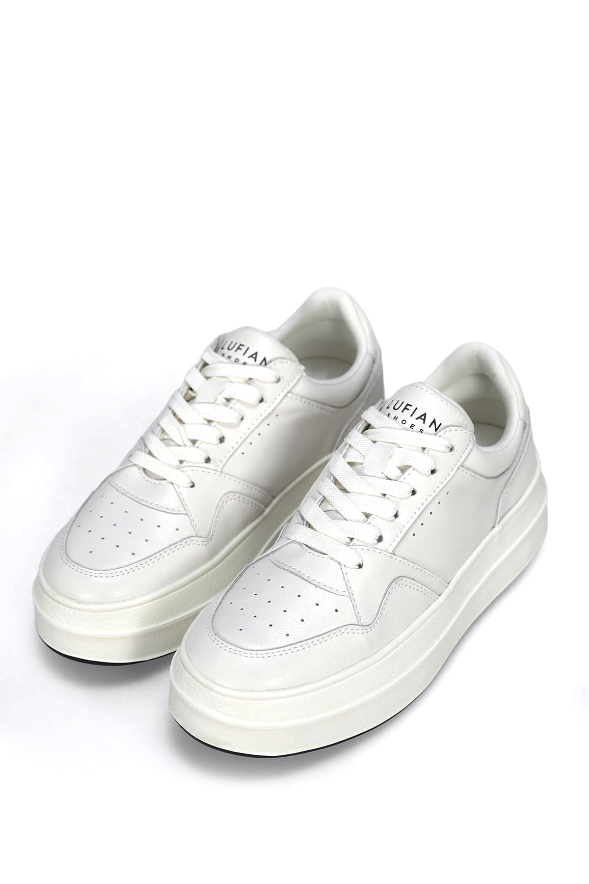 Lufian 122230040 Vanessa Kadın Hakiki Deri Klasik Sneaker Beyaz