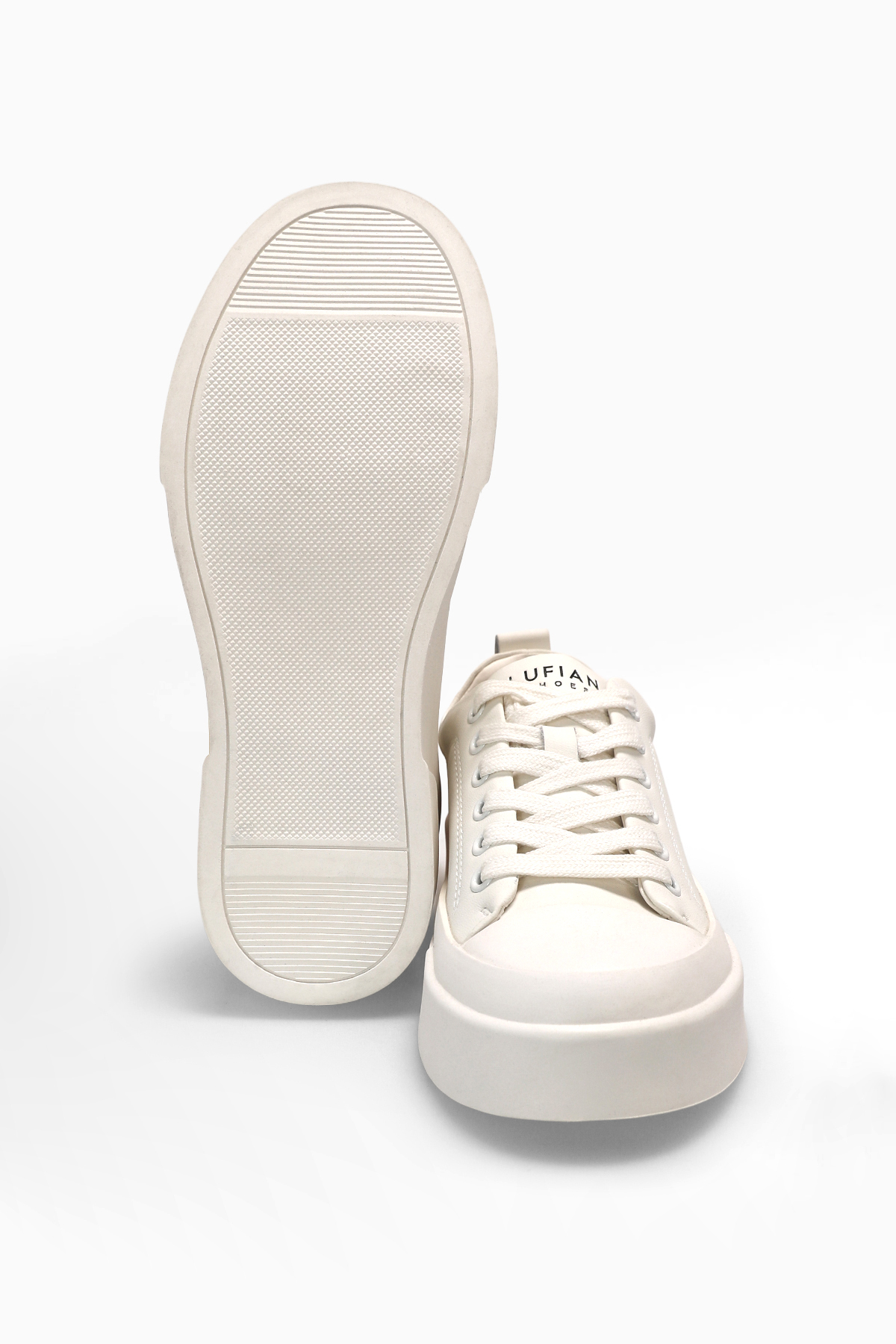 Lufian 122230055 Mia Kadın Hakiki Deri Klasik Sneaker Beyaz