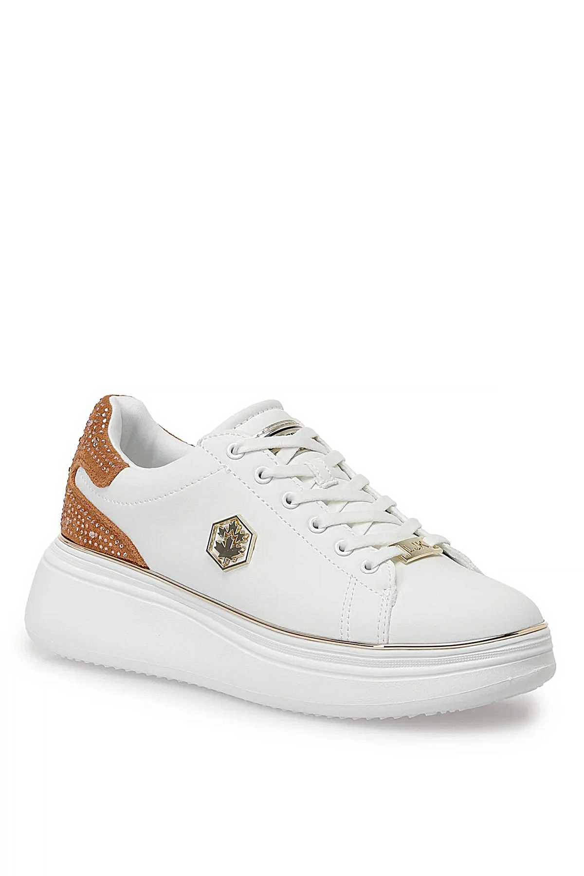 Lumberjack A102030762 5W Guerice 5PR Kadın Klasik Sneaker Beyaz