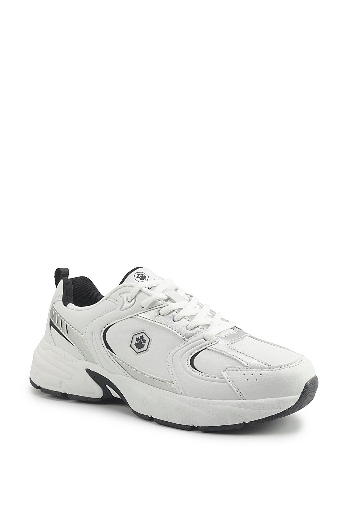 Lumberjack A102015968 5W Pol Wmn Pu 5PR Kadın Klasik Sneaker Beyaz - Lacivert