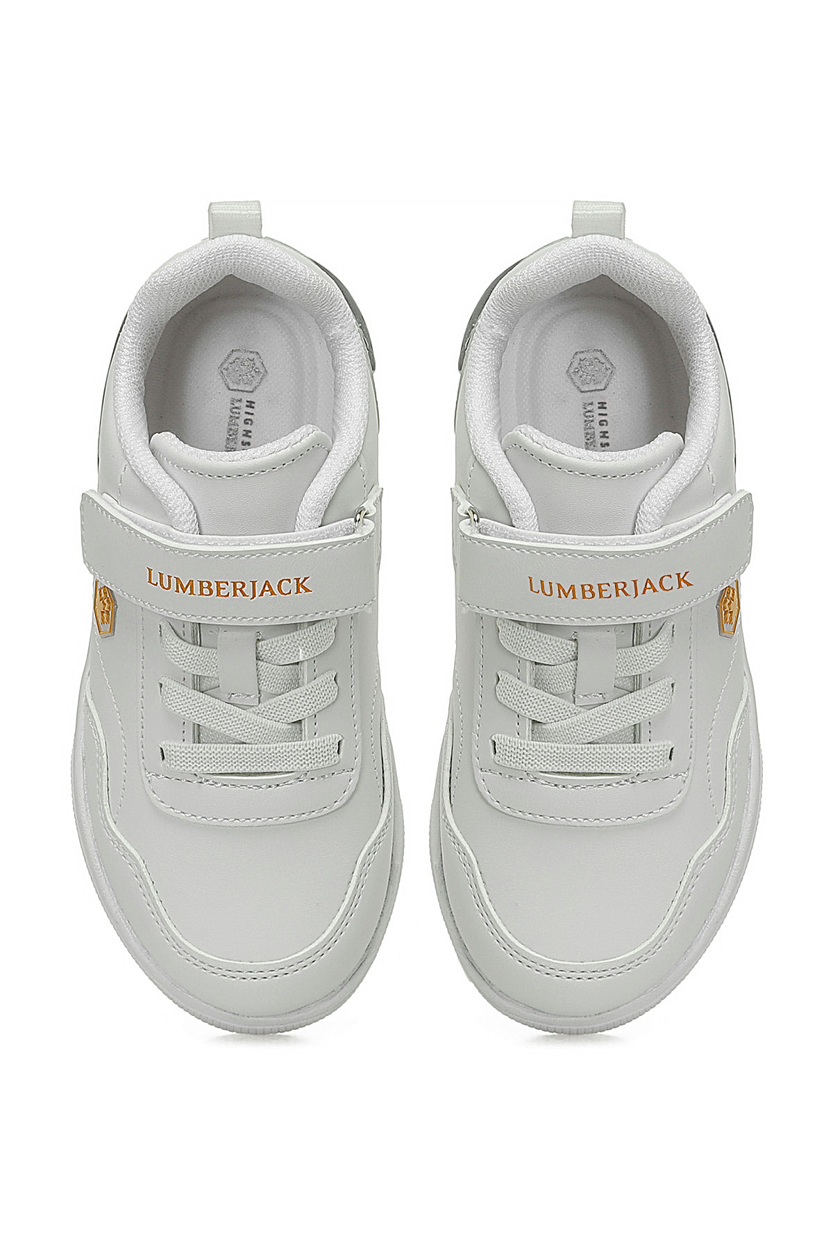 Lumberjack A102021758 5W Rich JR Erkek Çocuk Klasik Sneaker Beyaz - Turuncu