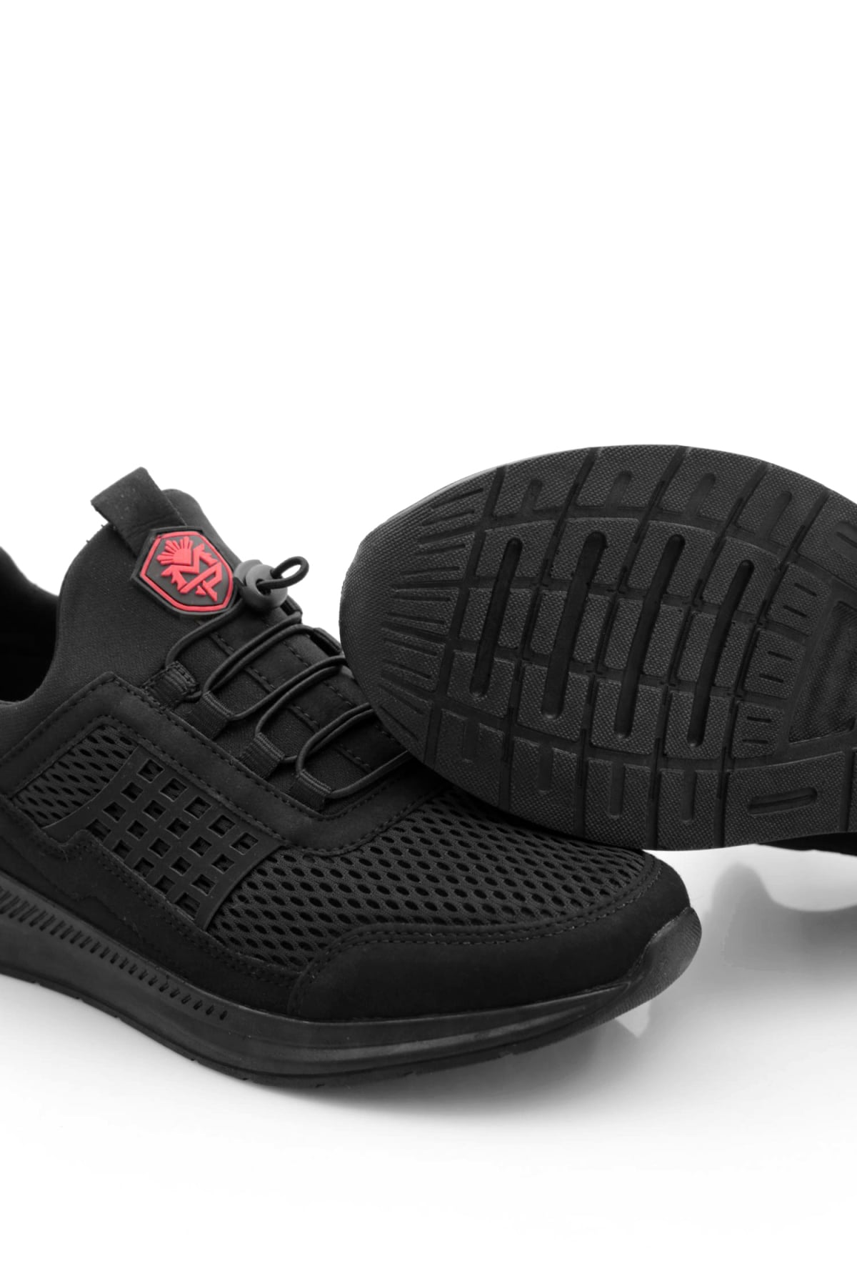 M.P 261-1064MR Erkek Yürüyüş Ayakkabısı Siyah - Kırmızı