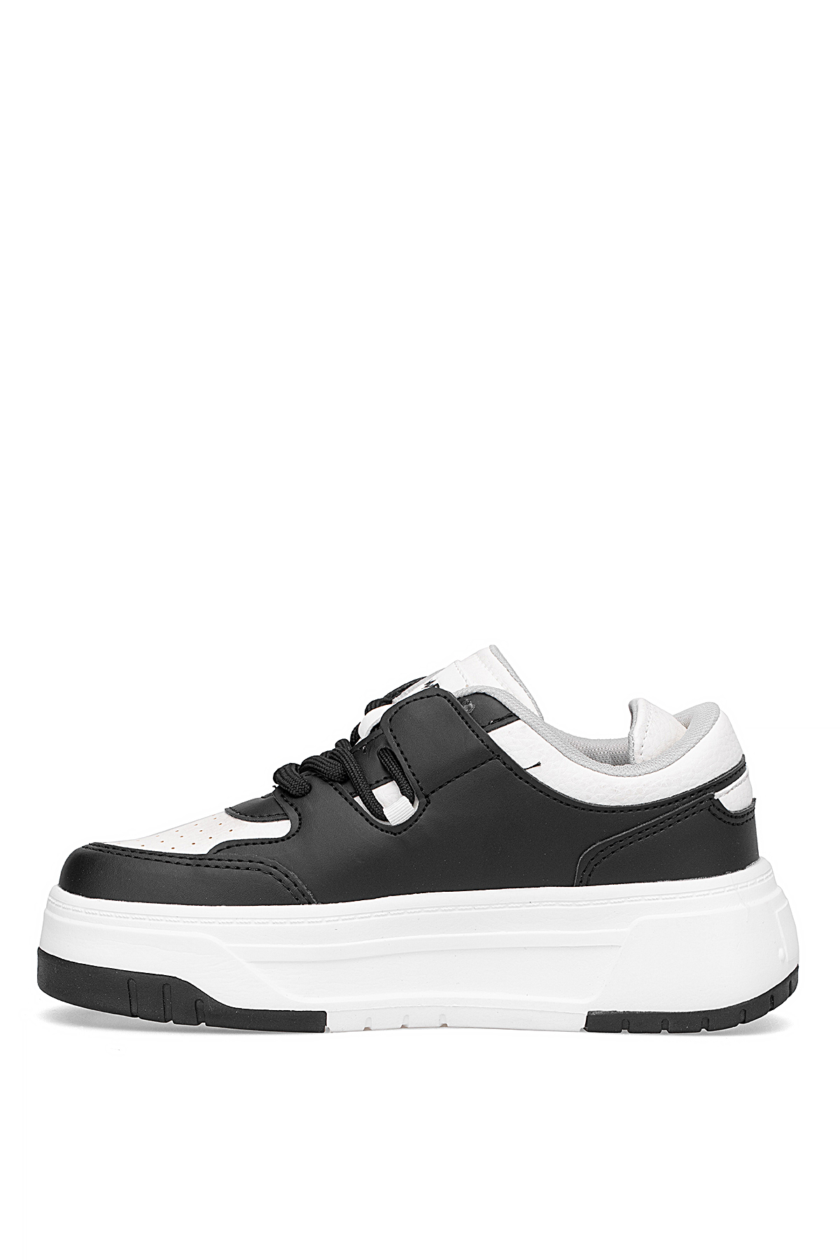 M.P 252-6125ZN Kadın Klasik Sneaker Siyah - Beyaz