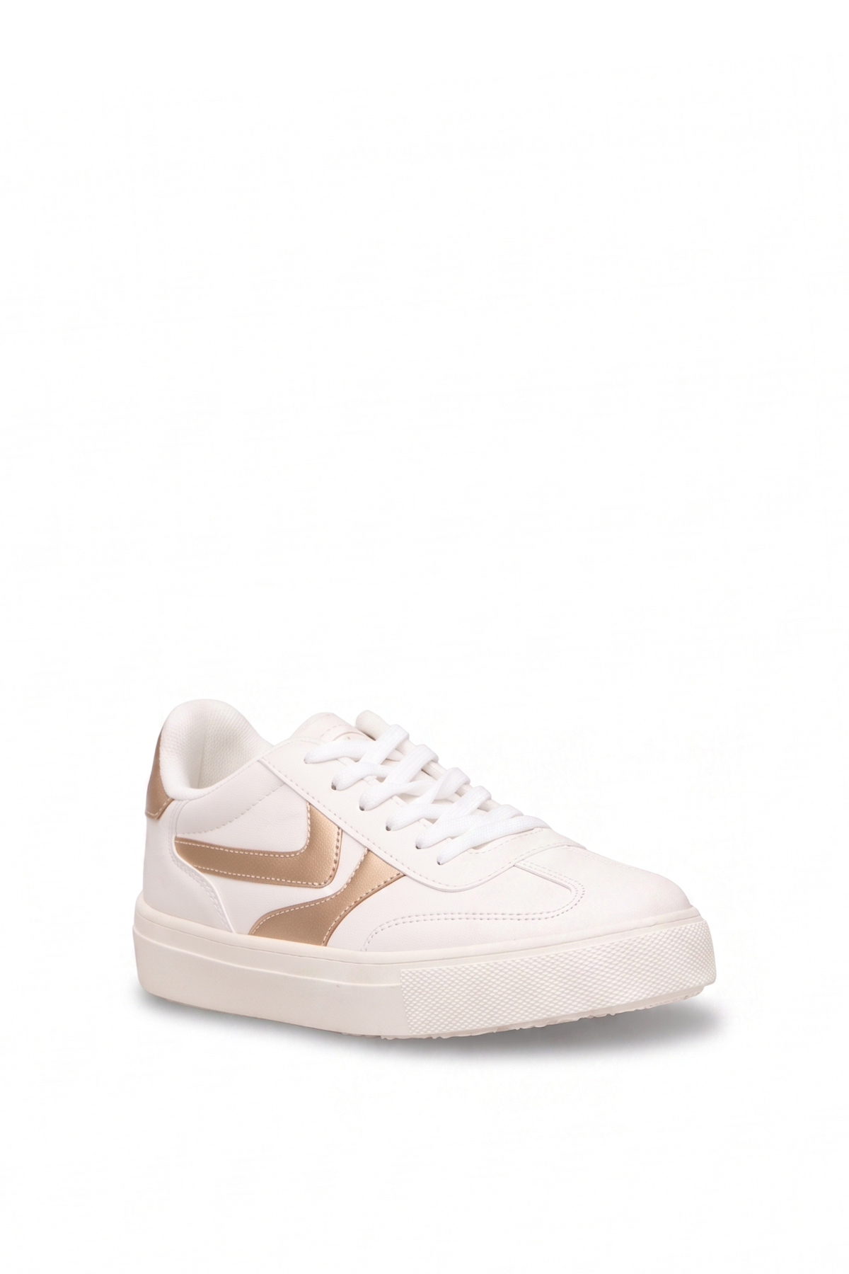 M.P 262-7086 Kadın Klasik Sneaker Beyaz - Altın