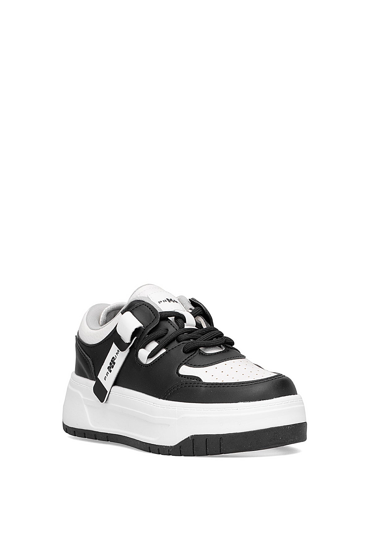 M.P 252-6125ZN Kadın Klasik Sneaker Siyah - Beyaz