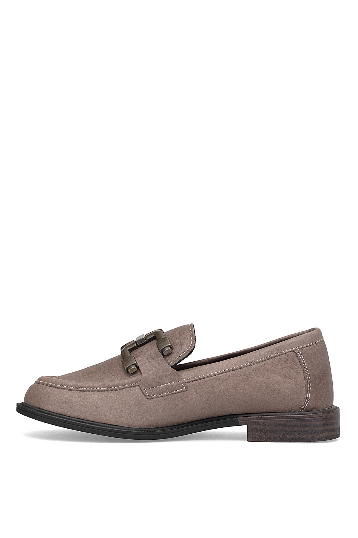 Mammamia D25KA-3415 Kadın Hakiki Deri Casual Ayakkabı Vizon