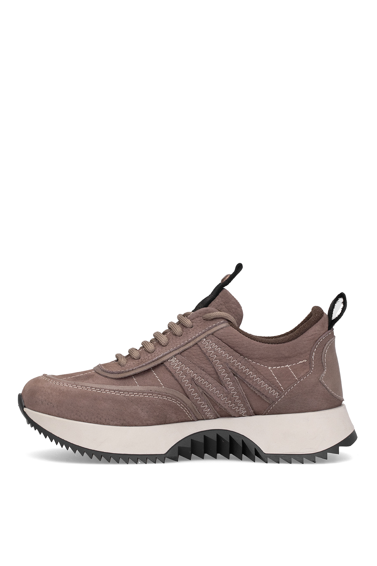 Mammamia D25KA-3700 Kadın Hakiki Nubuk Deri Casual Ayakkabı Vizon