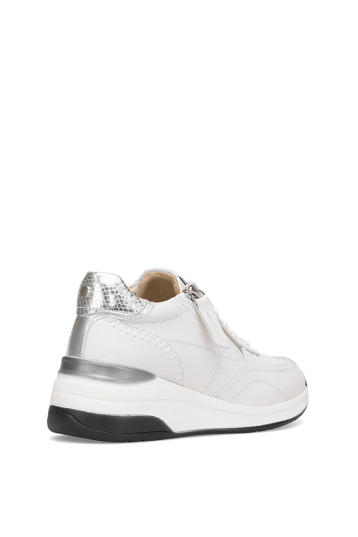 Mammamia D25KA-7300 Kadın Hakiki Deri Dolgu Topuk Ayakkabı Beyaz