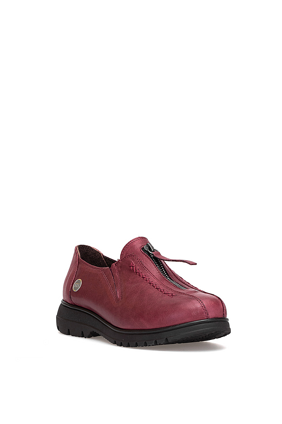 Mammamia D25KA-845 Kadın Hakiki Deri Casual Ayakkabı Bordo