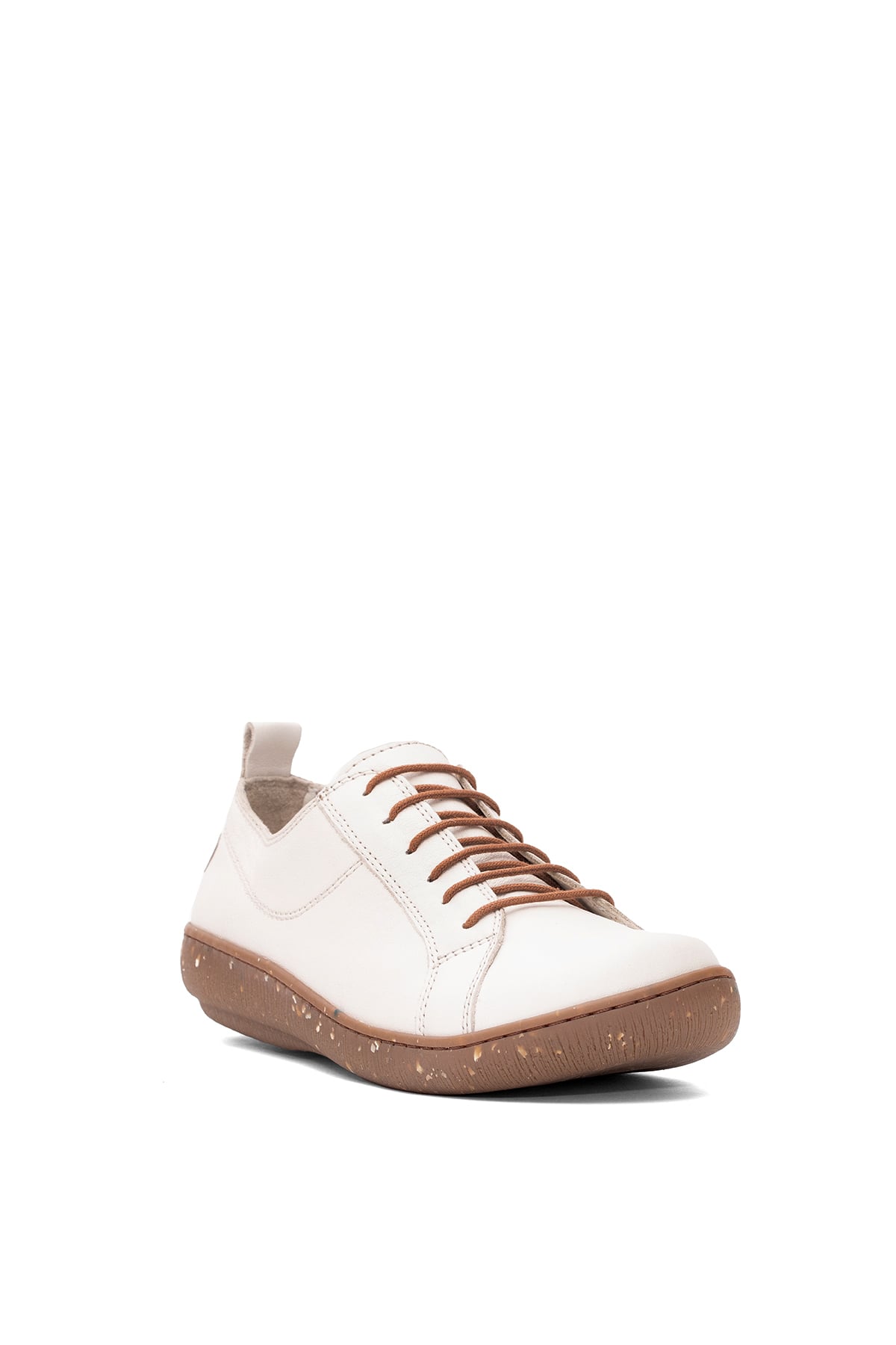Mammamia D25YA-870 Kadın Hakiki Deri Casual Ayakkabı Krem