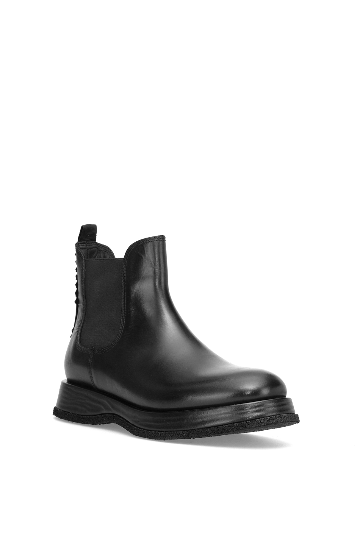 Marcomen 152-22327 Erkek Hakiki Deri Chelsea Bot Siyah