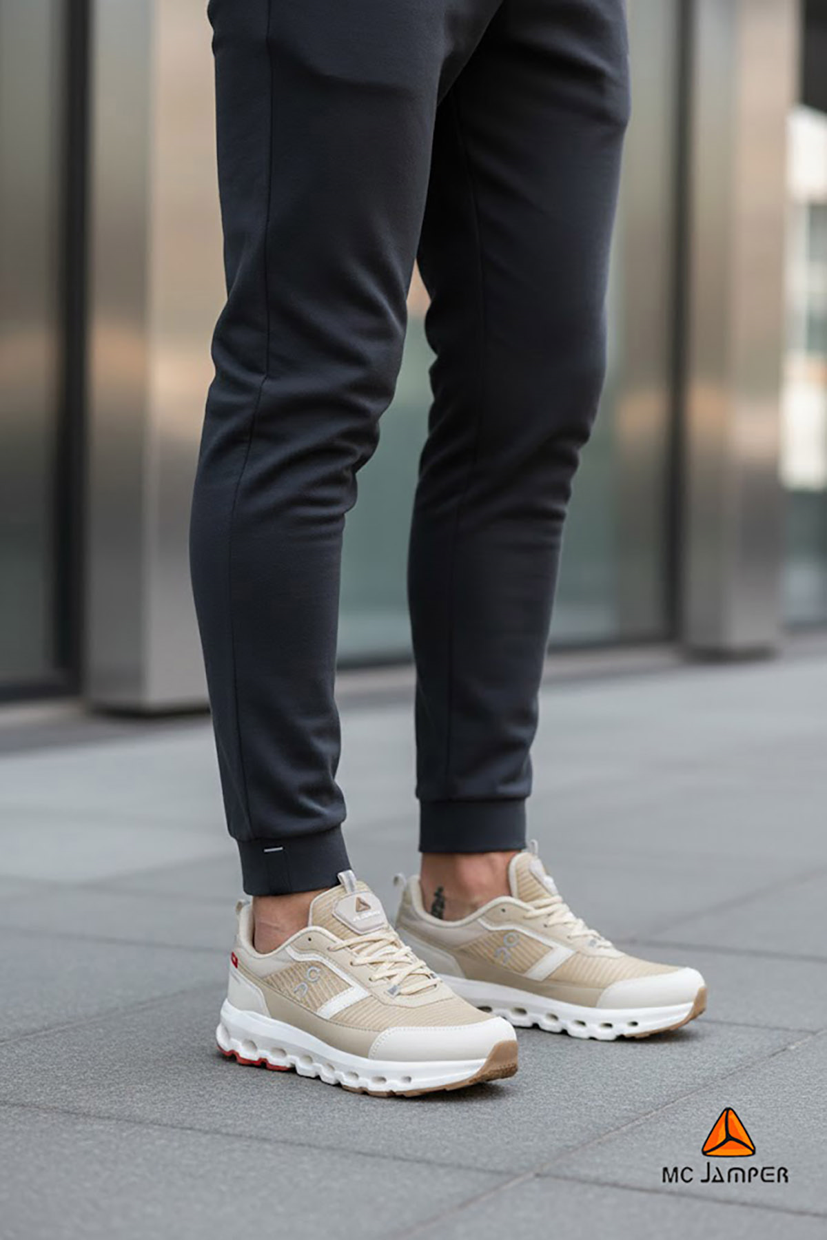 Mc Jamper Erkek Memory Foam Ortopedik Sneaker Bej
