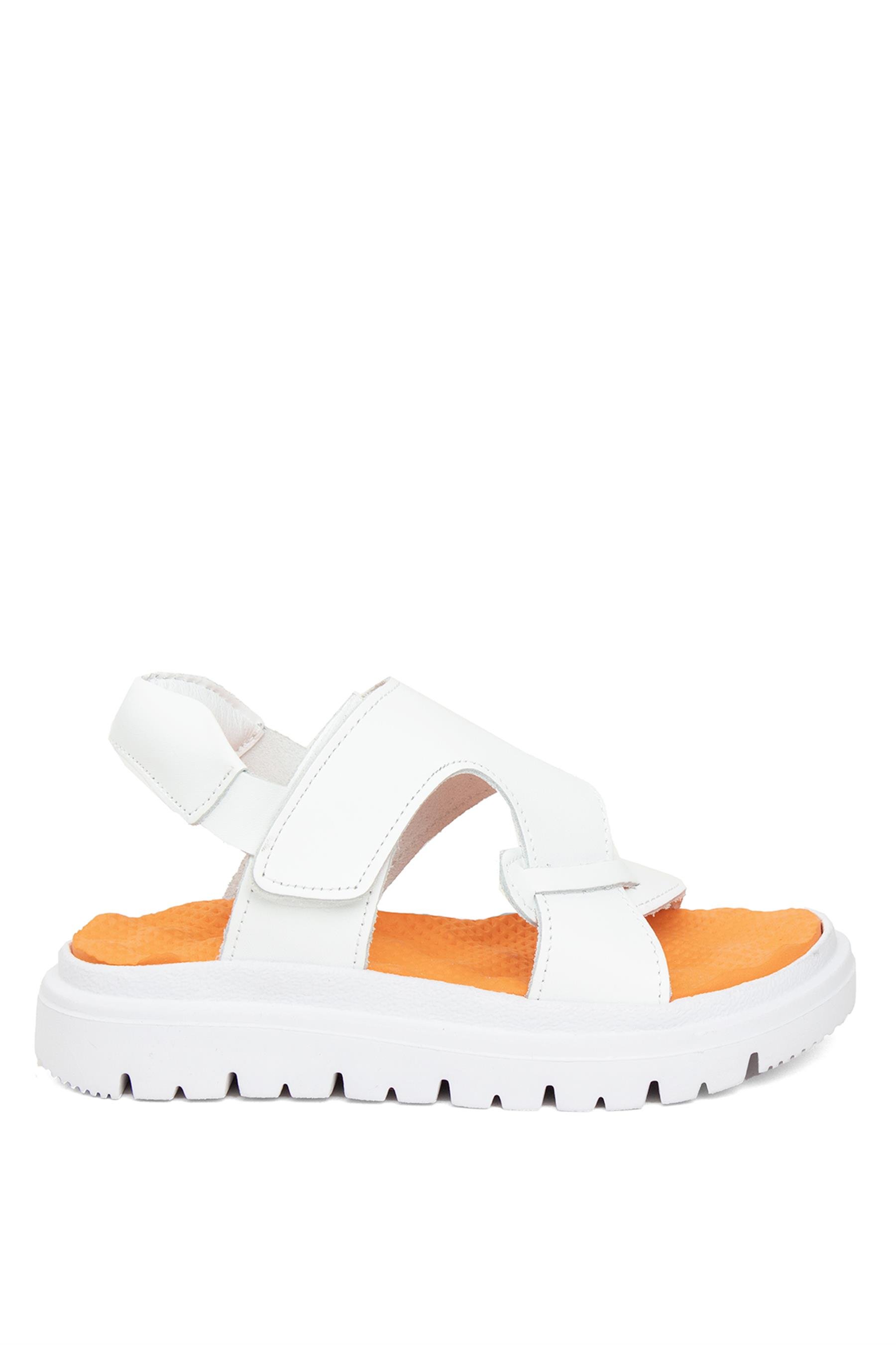 Minican S F 2281C Patik Erkek Çocuk Hakiki Deri Dü Beyaz