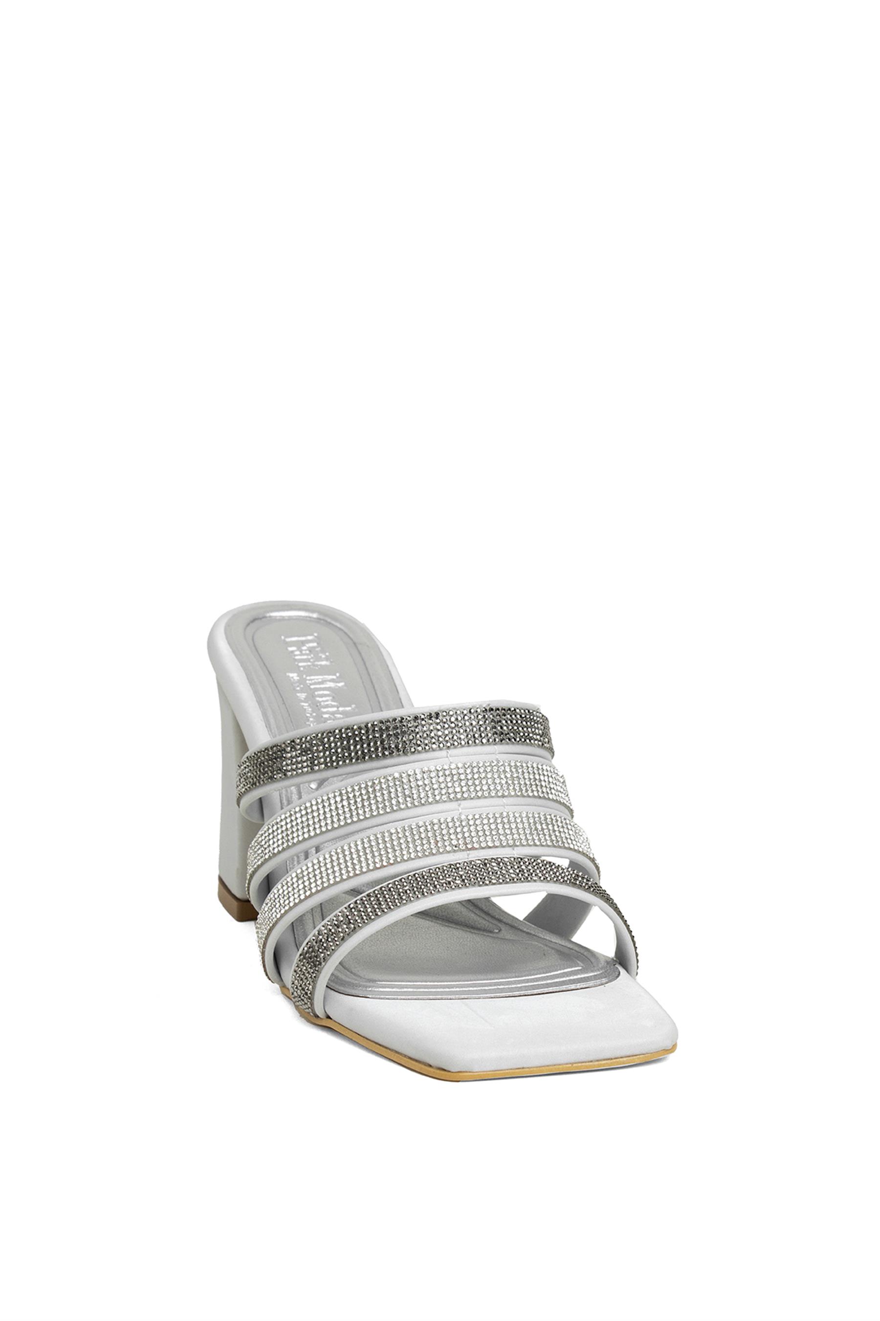 Miss Park Moda PM161 K400/1 Kadın Abiye Ayakkabı Gümüş