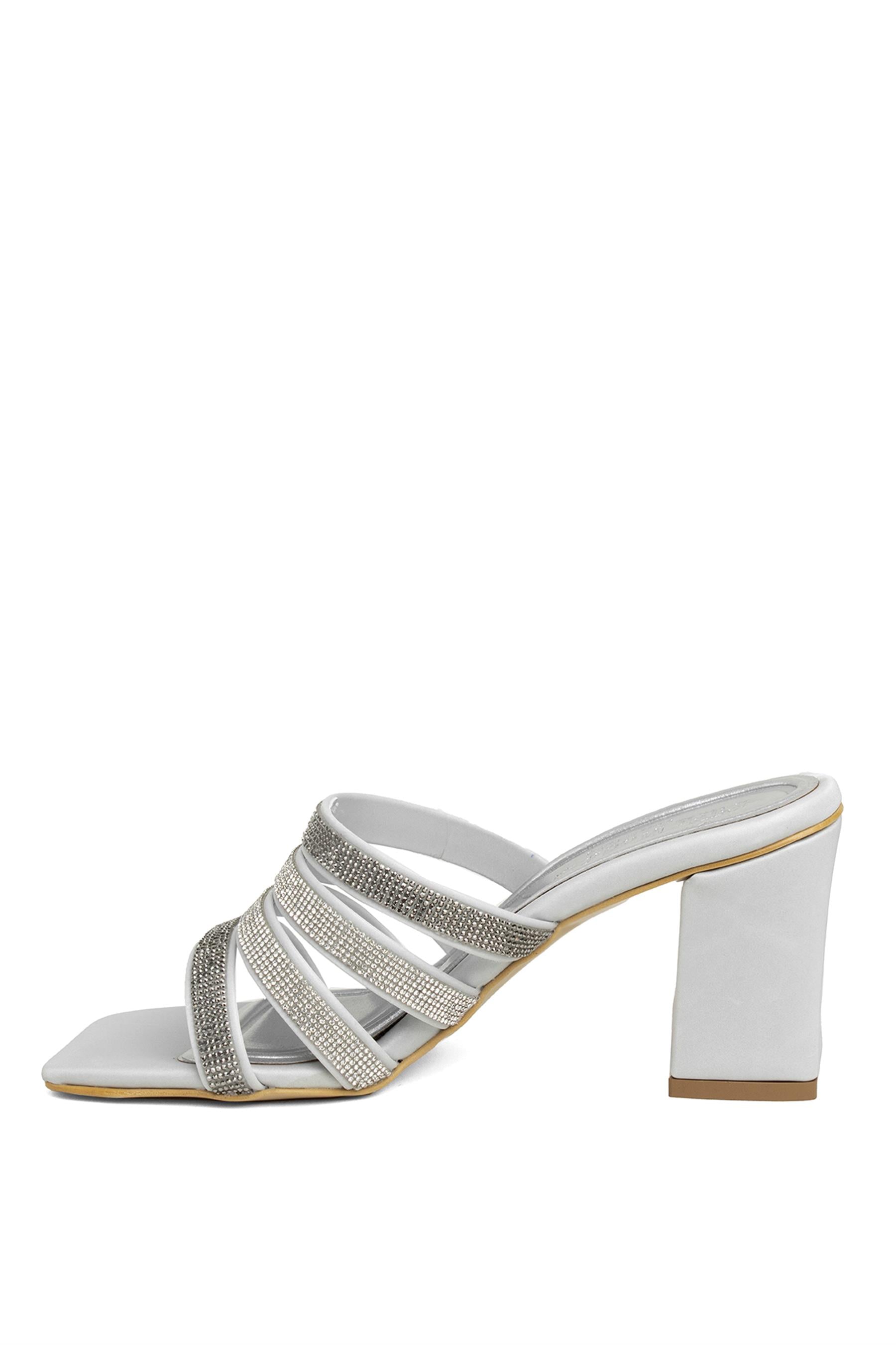 Miss Park Moda PM161 K400/1 Kadın Abiye Ayakkabı Gümüş