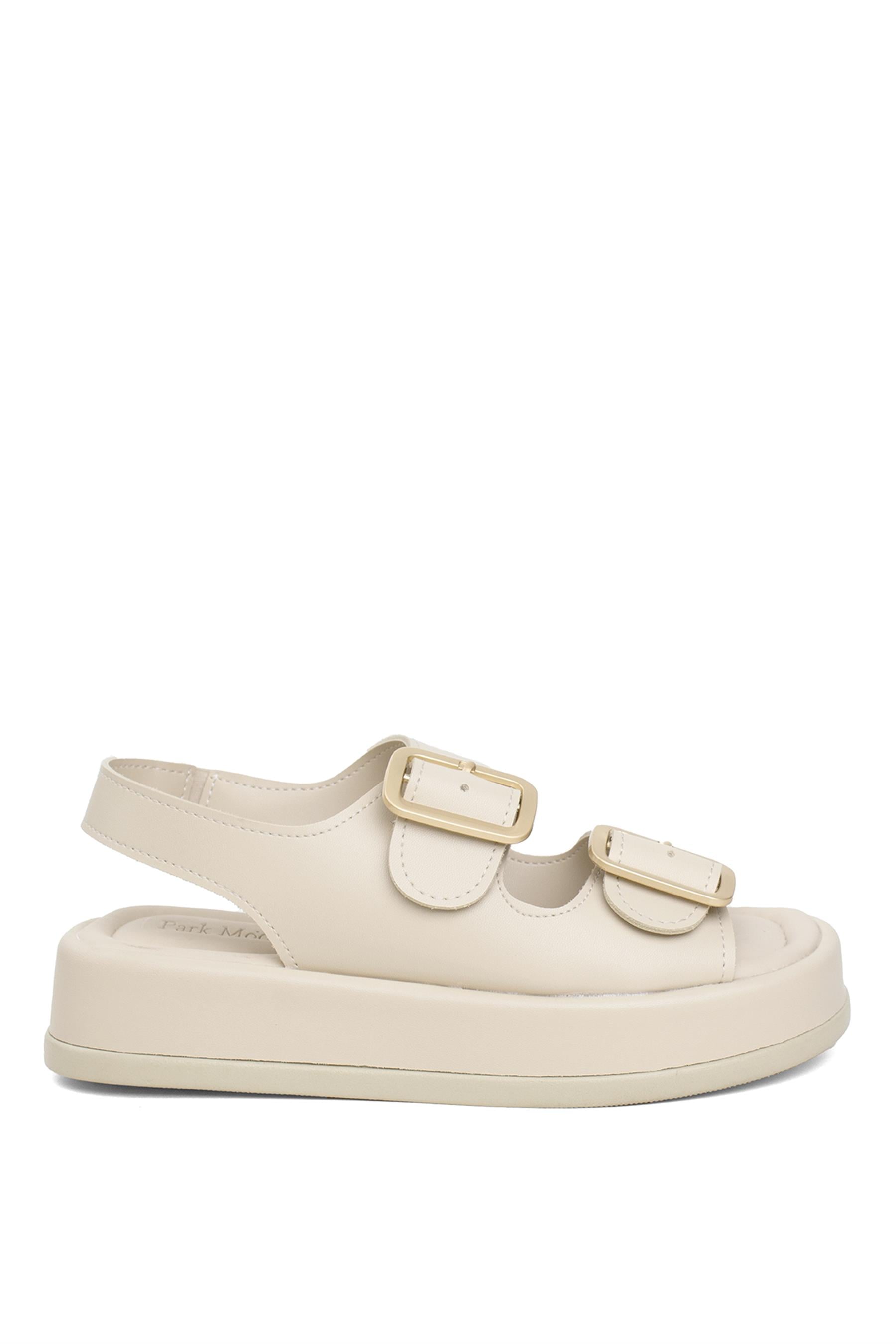 Miss Park Moda PM183 K793 Kadın Düz Sandalet Bej