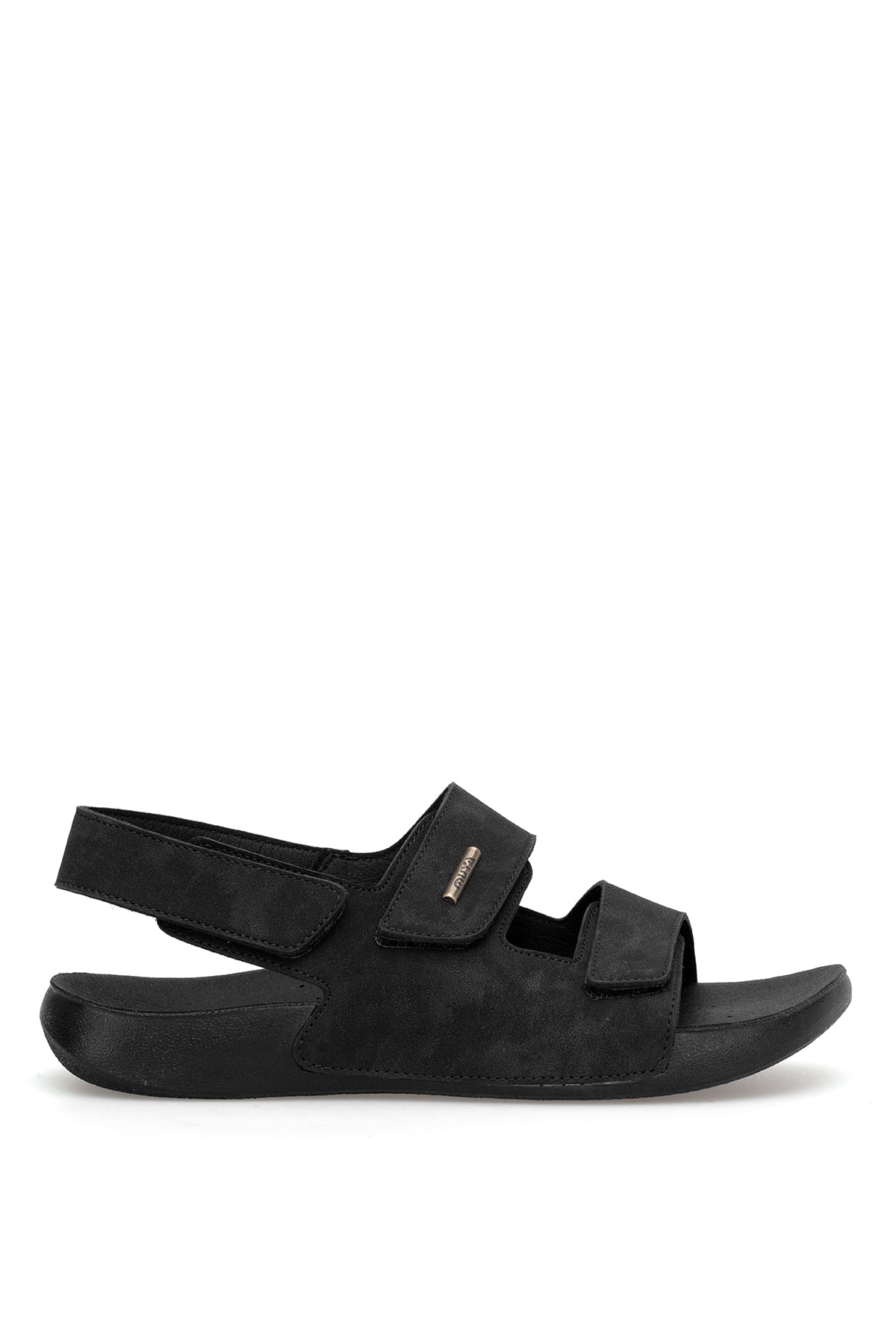 Muya 31406-3095-26Y Avada Erkek Ortopedik Düz Sandalet Siyah