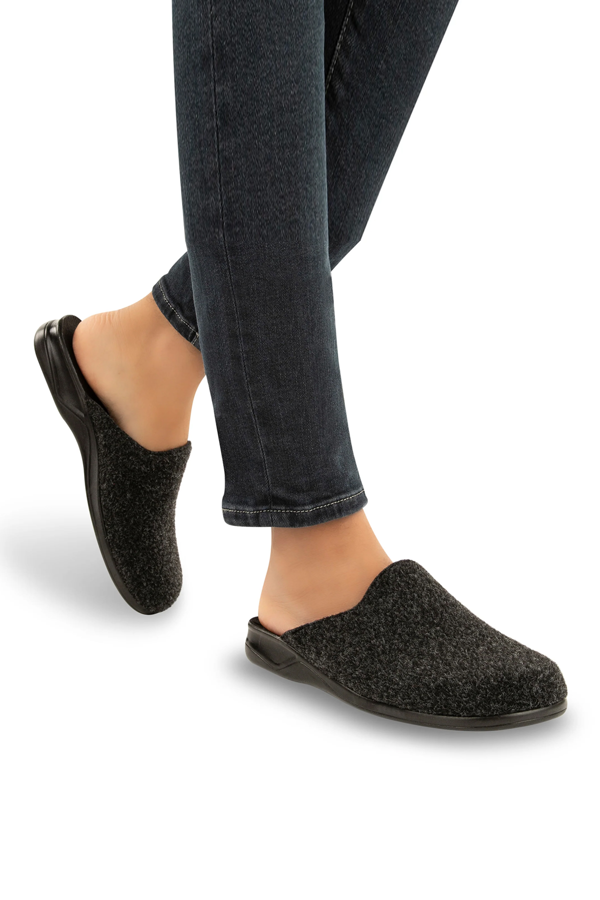 Muya 31804-3075 Arven Erkek Ortopedik Ev Terliği Füme