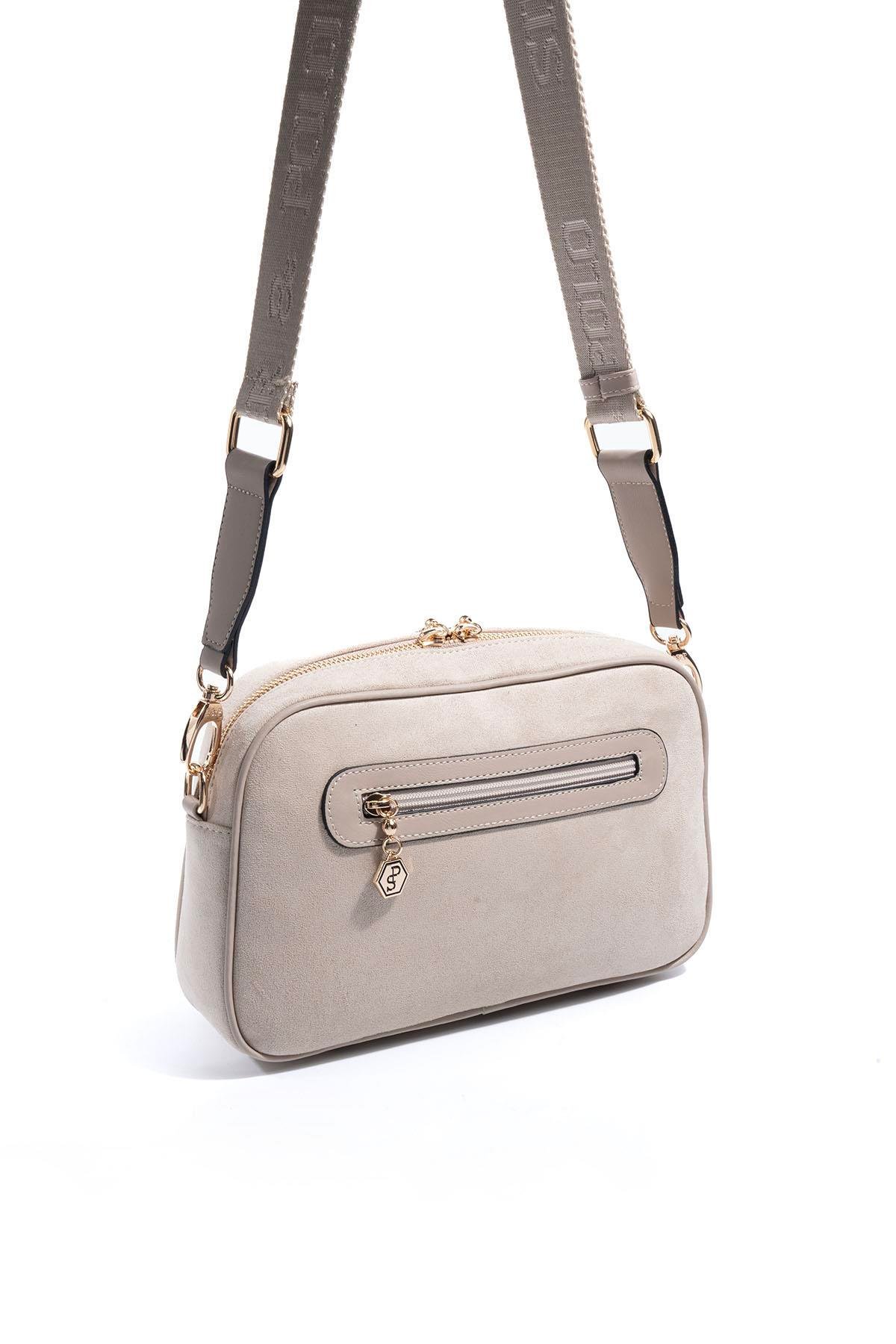 Silver Polo SP1094-M158 Kadın Çapraz Çanta Bej