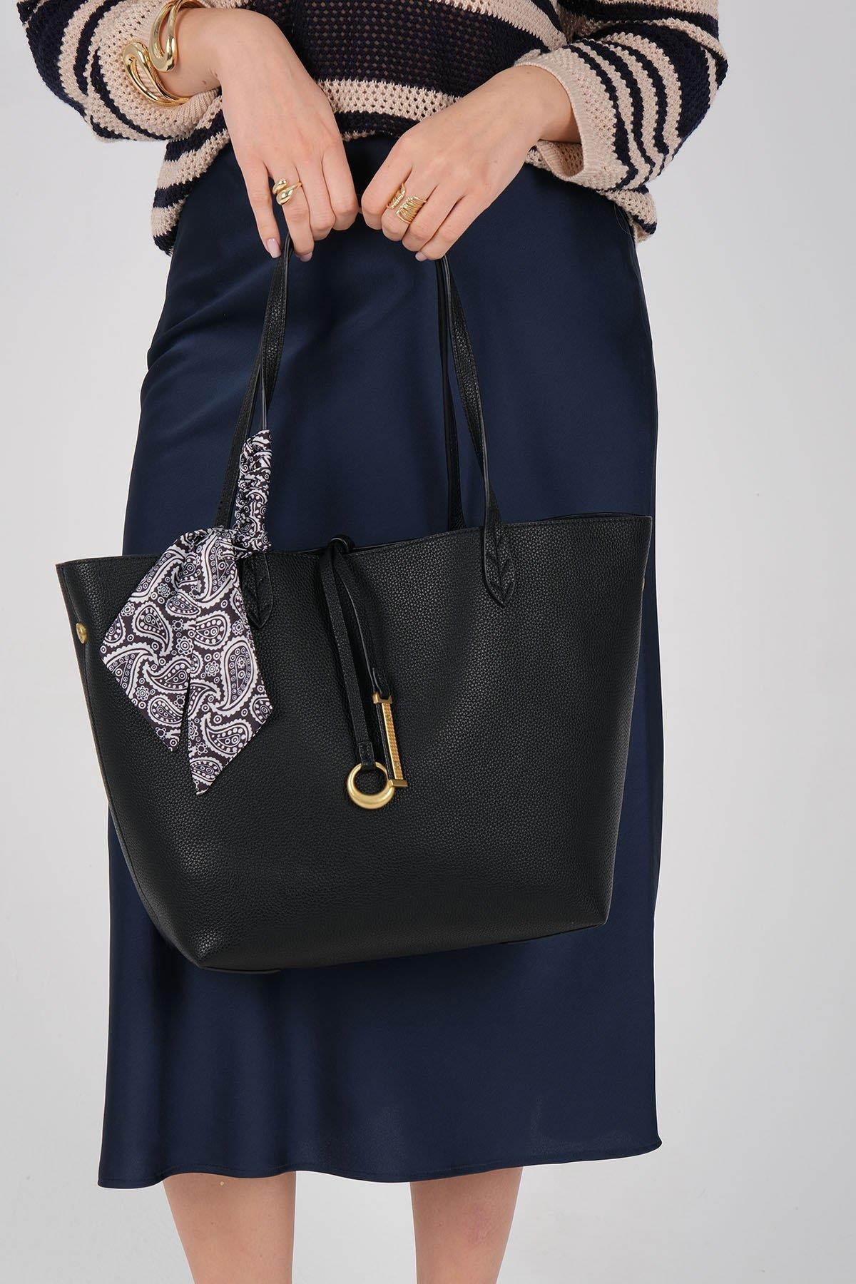 Silver Polo SP1247-M205 Kadın Omuz Çantası Siyah