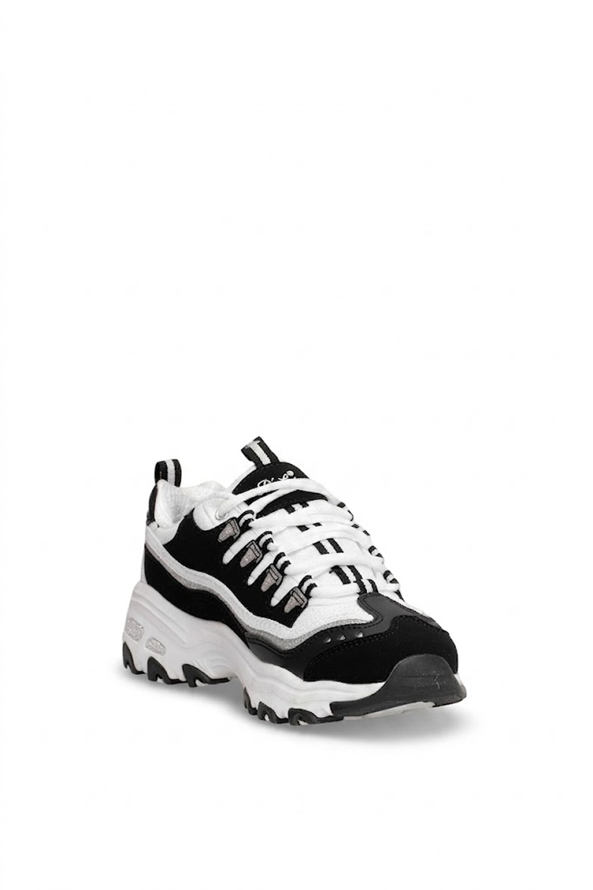 Skechers D-Lites SN 11914 Kadın Klasik Sneaker Siyah - Beyaz
