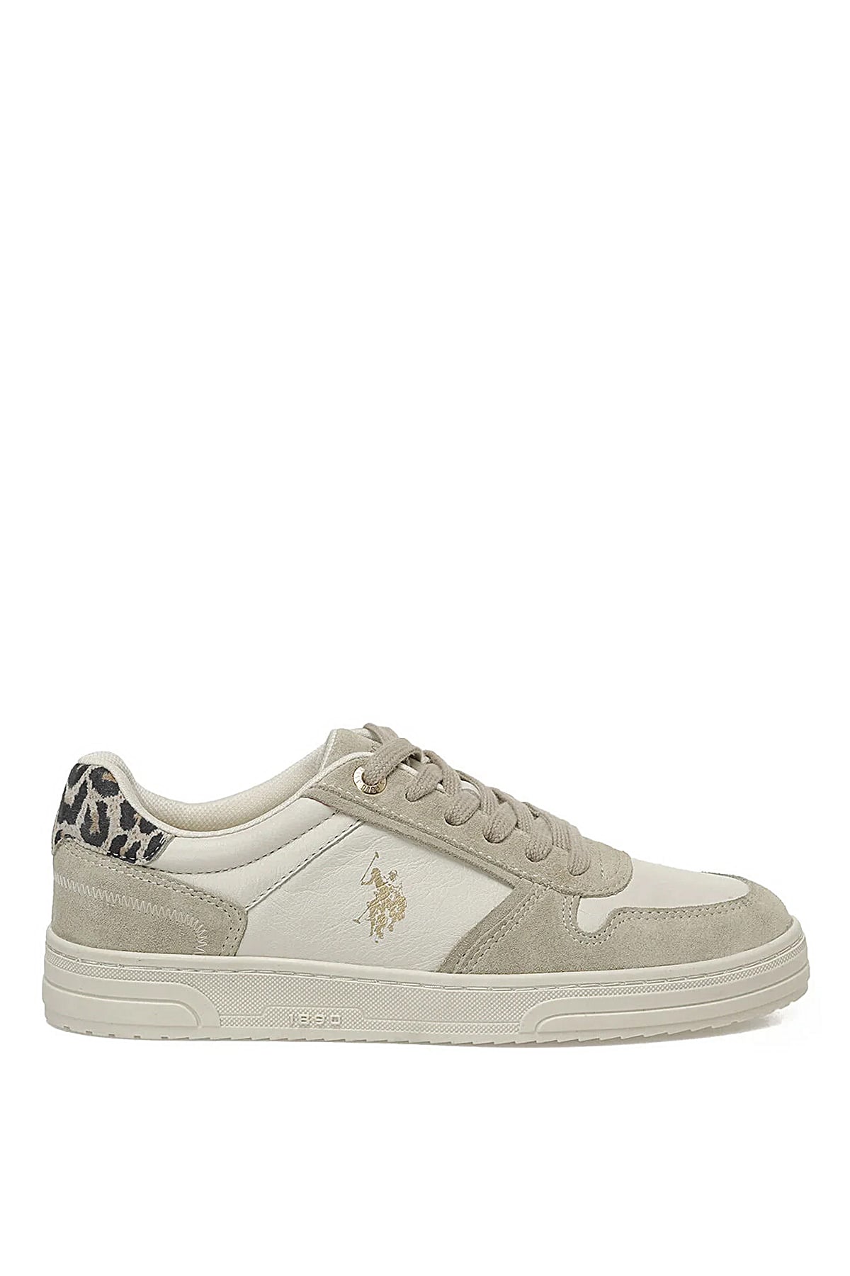 U.S. Polo Assn. A102030213 5F Petra 5PR Kadın Hakiki Deri Klasik Sneaker Bej