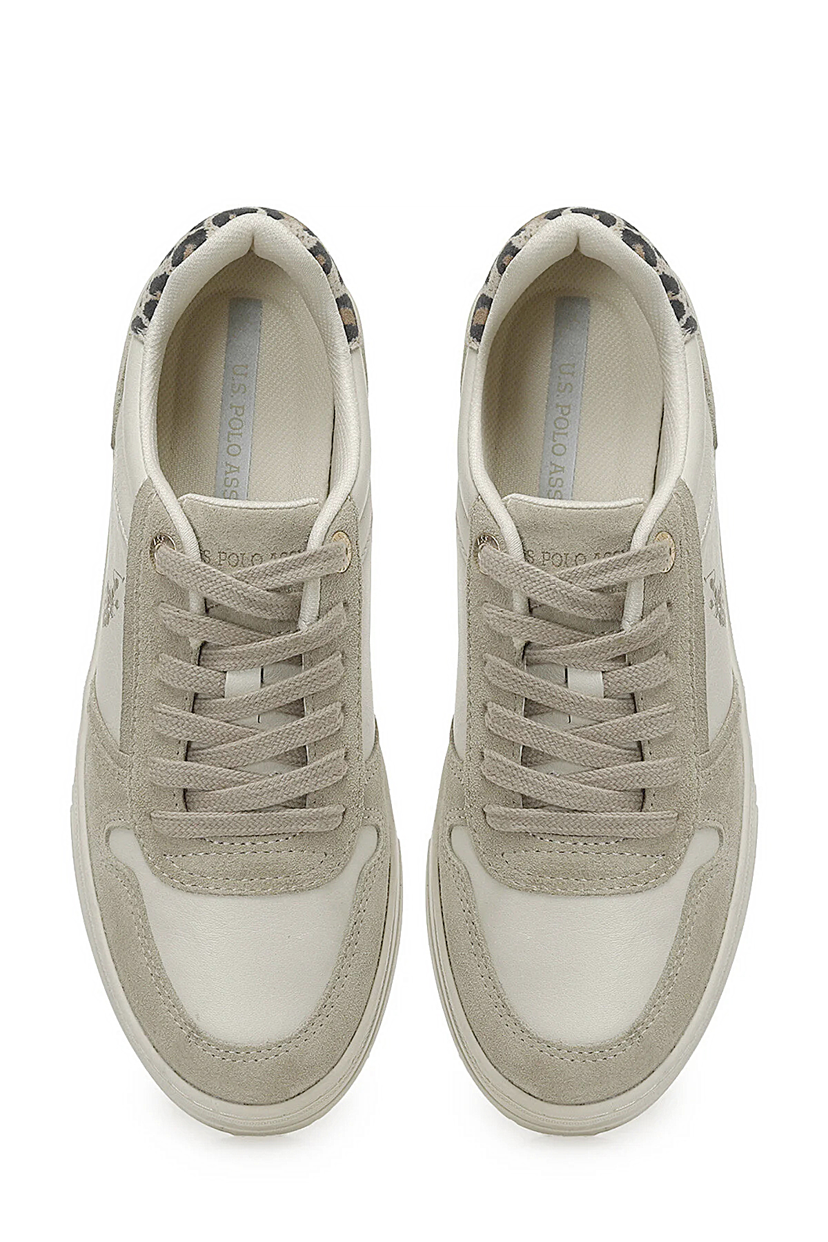 U.S. Polo Assn. A102030213 5F Petra 5PR Kadın Hakiki Deri Klasik Sneaker Bej