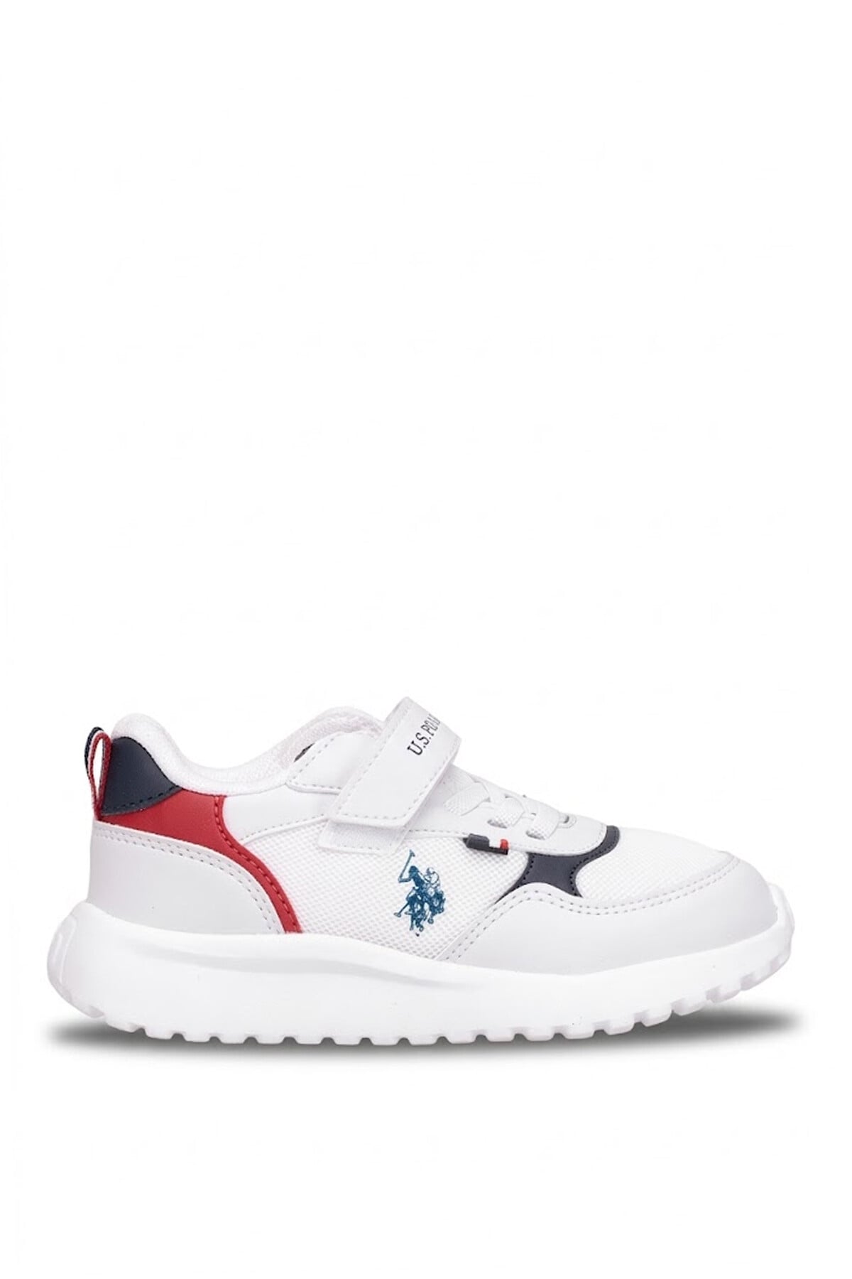 U.S. Polo Assn. 102155645 6P Posse JR 6FX Patik Erkek Çocuk Yürüyüş Ayakkabısı Beyaz - Lacivert