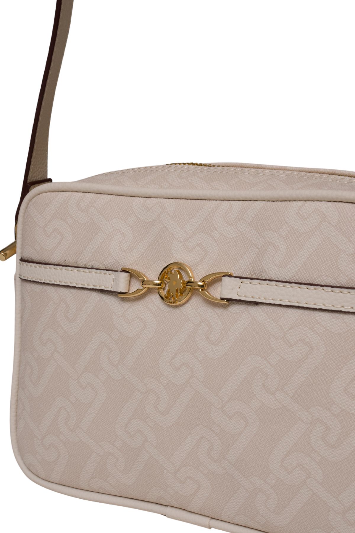 U.S. Polo Assn. US25109 Kadın Omuz Çantası Krem