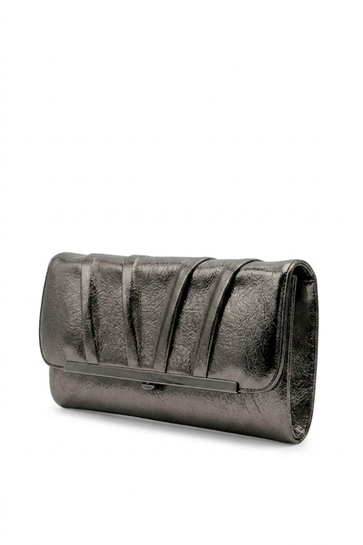 Varol 441 Clutch Kadın Portföy Çanta Platin