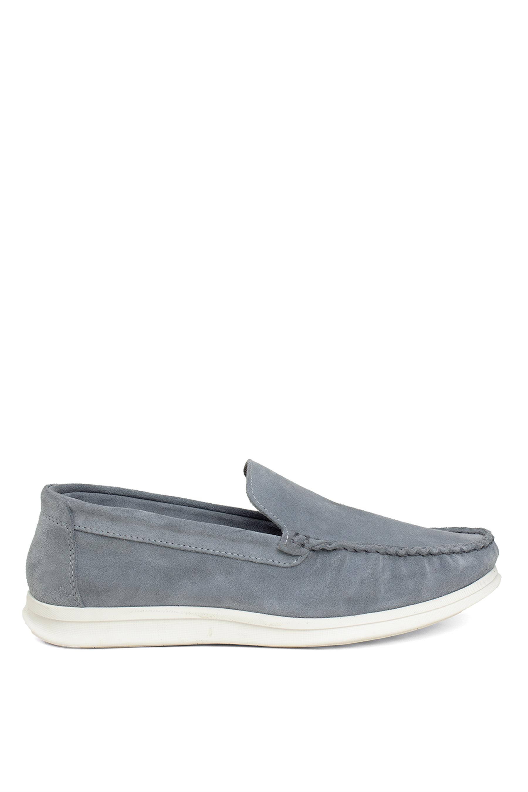 Voyager 6528S Erkek Hakiki Deri Casual Ayakkabı Gri