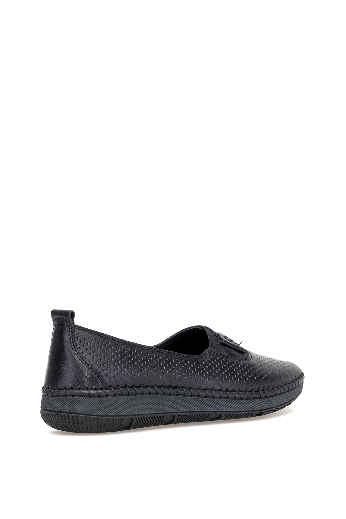 Voyager Z542 Kadın Ortapedik Hakiki Deri Casual Ayakkabı Siyah