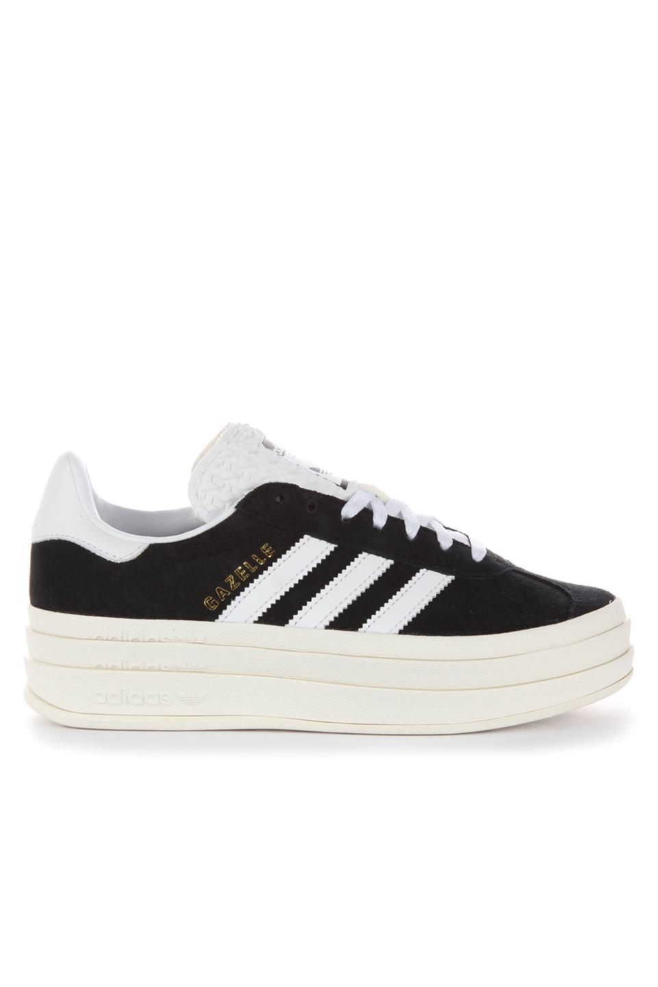 Adidas IHQ6912 Adidas Gazelle Kadın Klasik Sneaker Siyah - Beyaz
