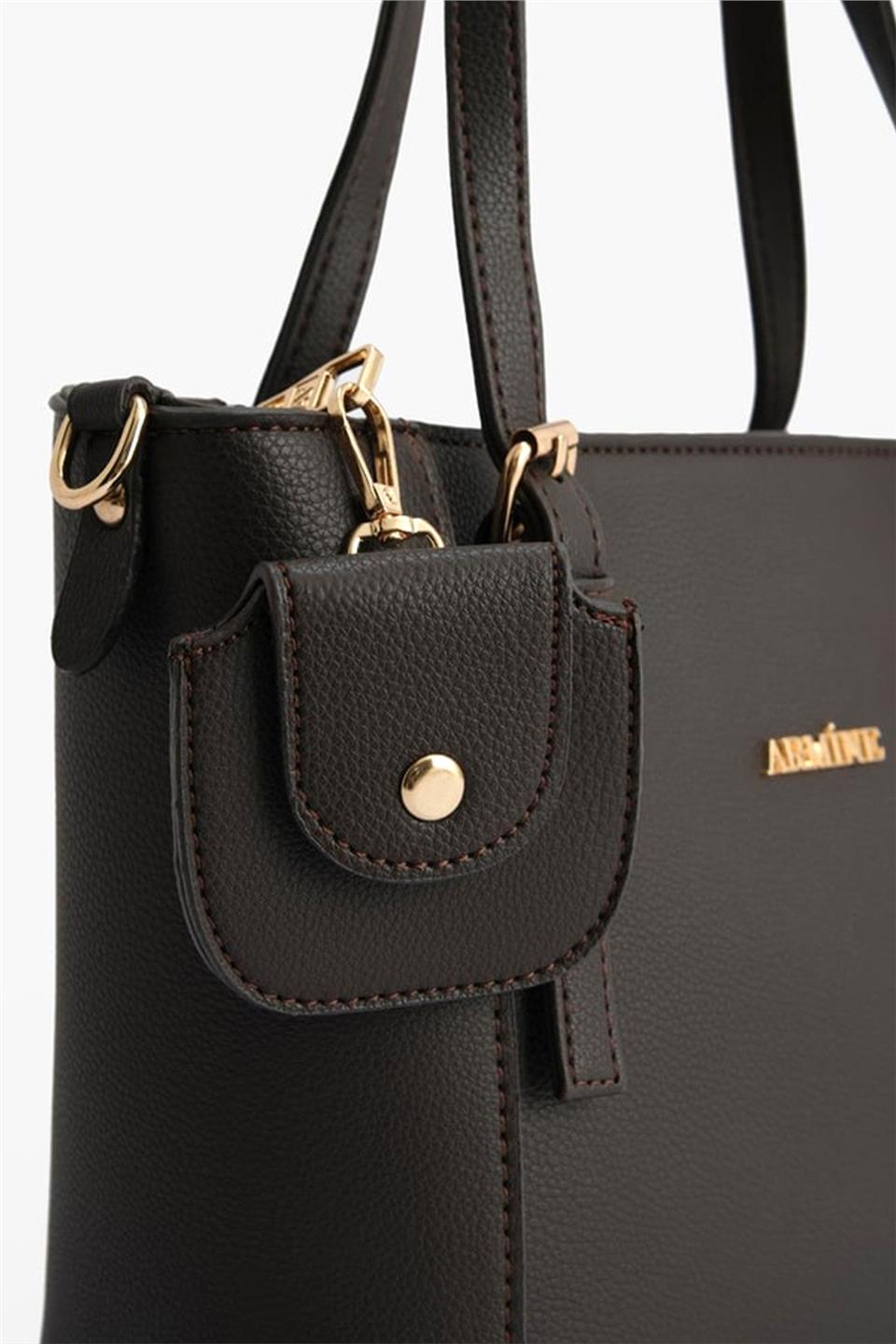 Armine 349 Kadın Omuz Çantası Kahverengi