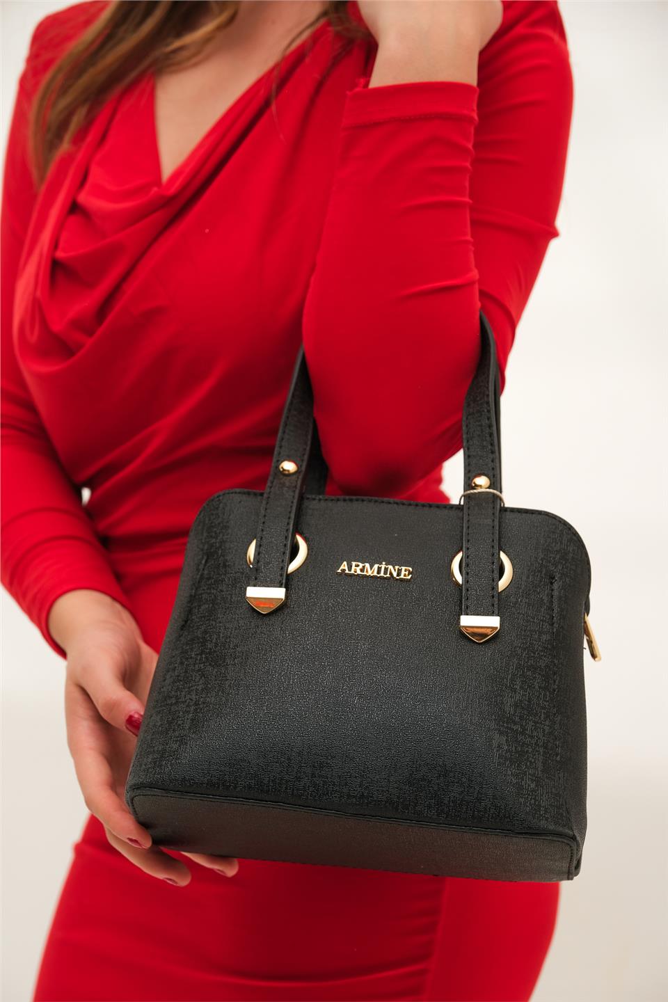 Armine 364 Kadın Omuz Çantası Siyah