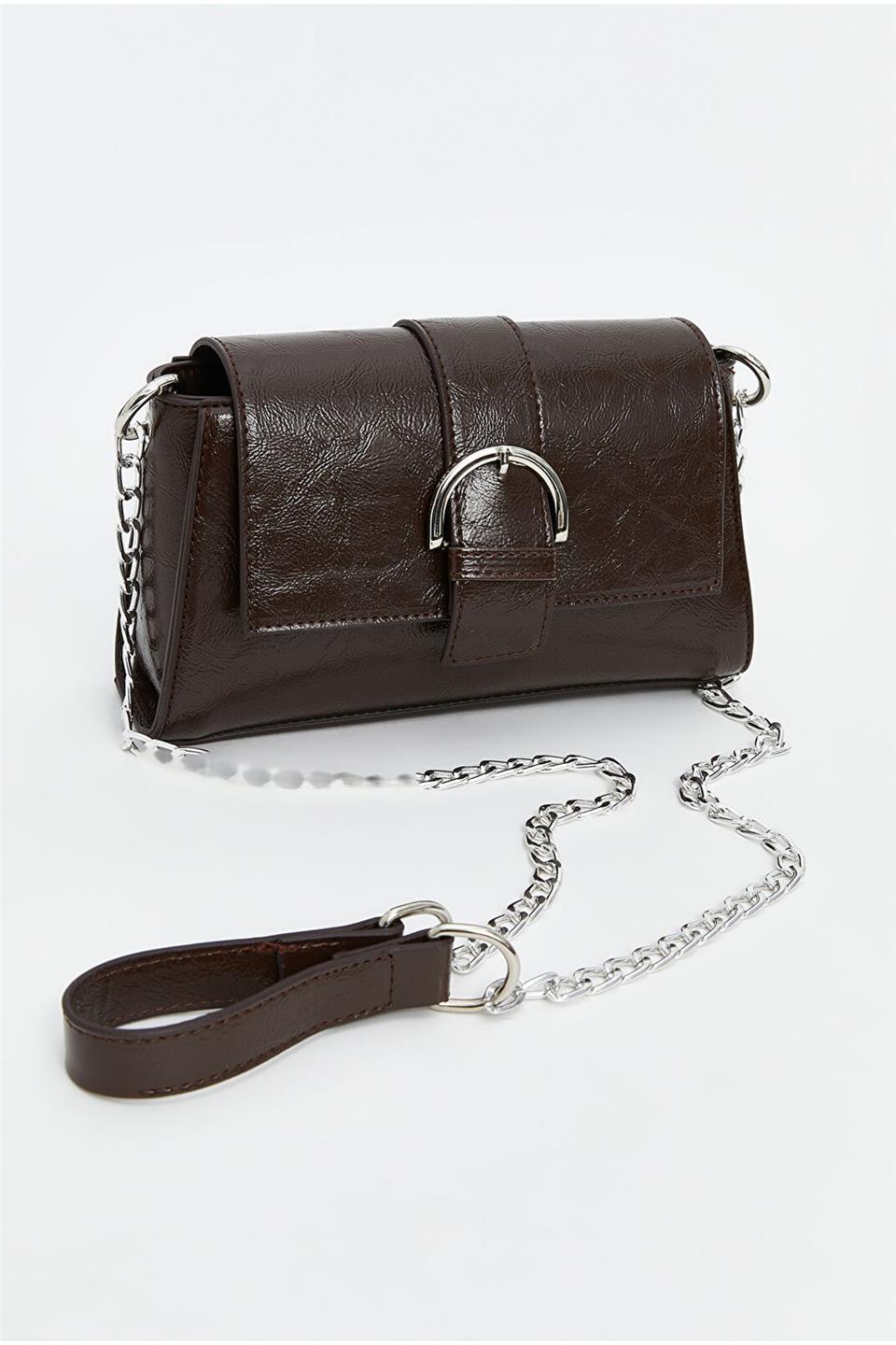 Armine T-3023 Kadın Omuz Çantası Kahverengi