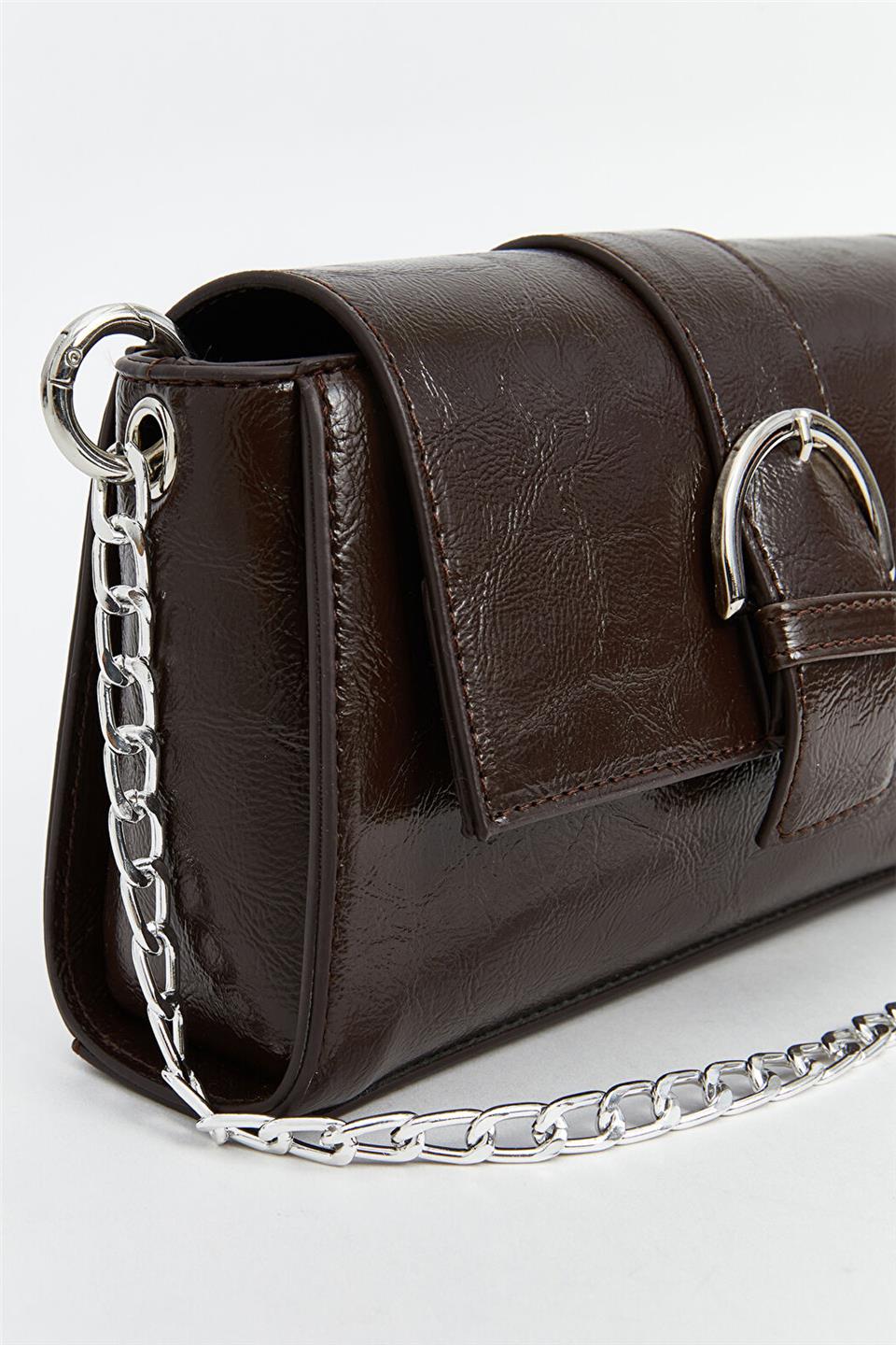 Armine T-3023 Kadın Omuz Çantası Kahverengi