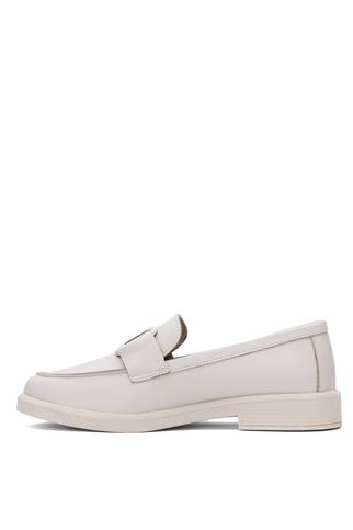 Beety 25BY04.2121-V Kadın Hakiki Deri Casual Ayakkabı Krem