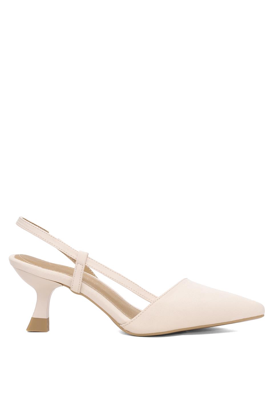 Beety 25BY196.501T Kadın Klasik Topuklu Ayakkabı Bej