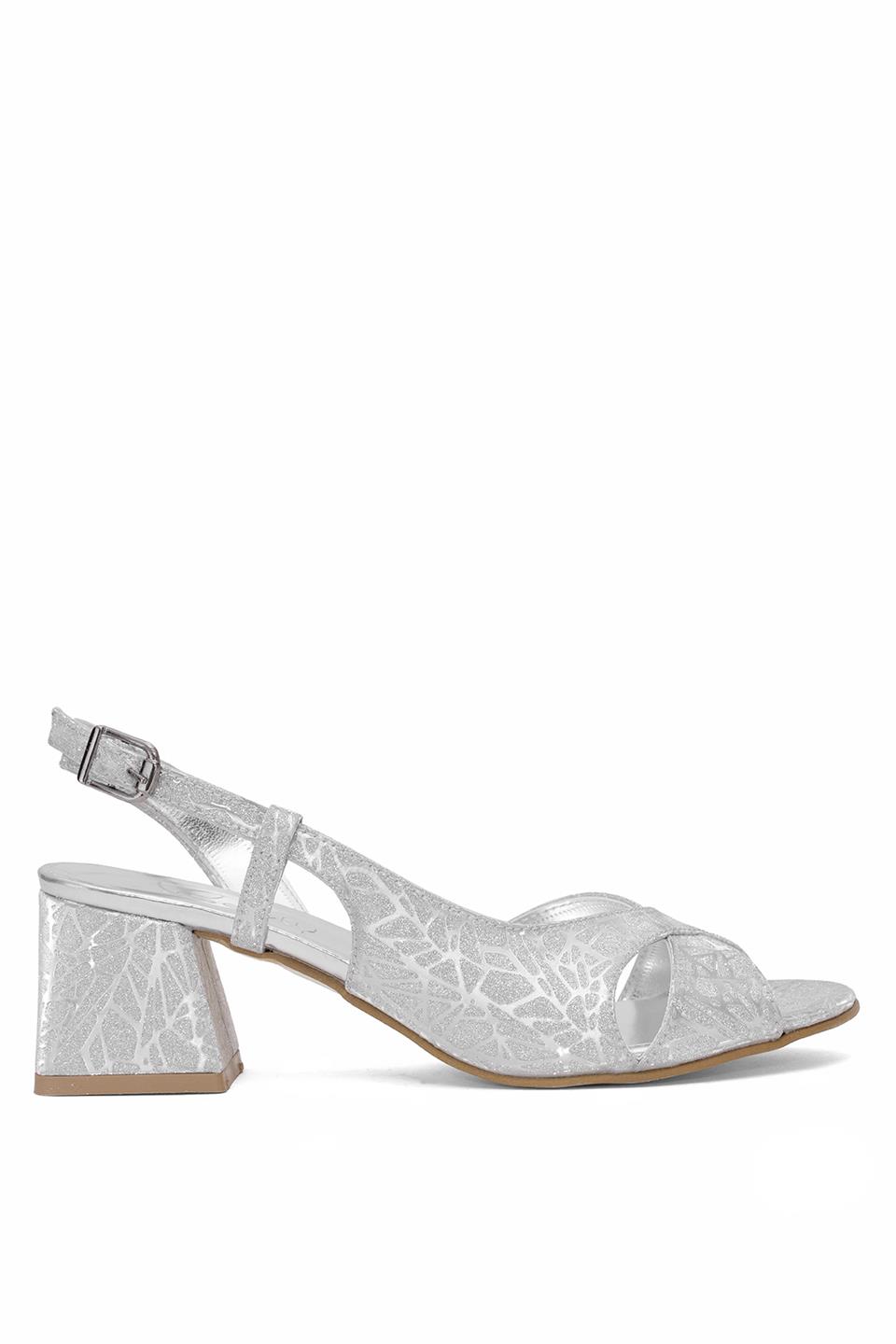 Beety 25BY25.958T Kadın Klasik Topuklu Ayakkabı Gümüş