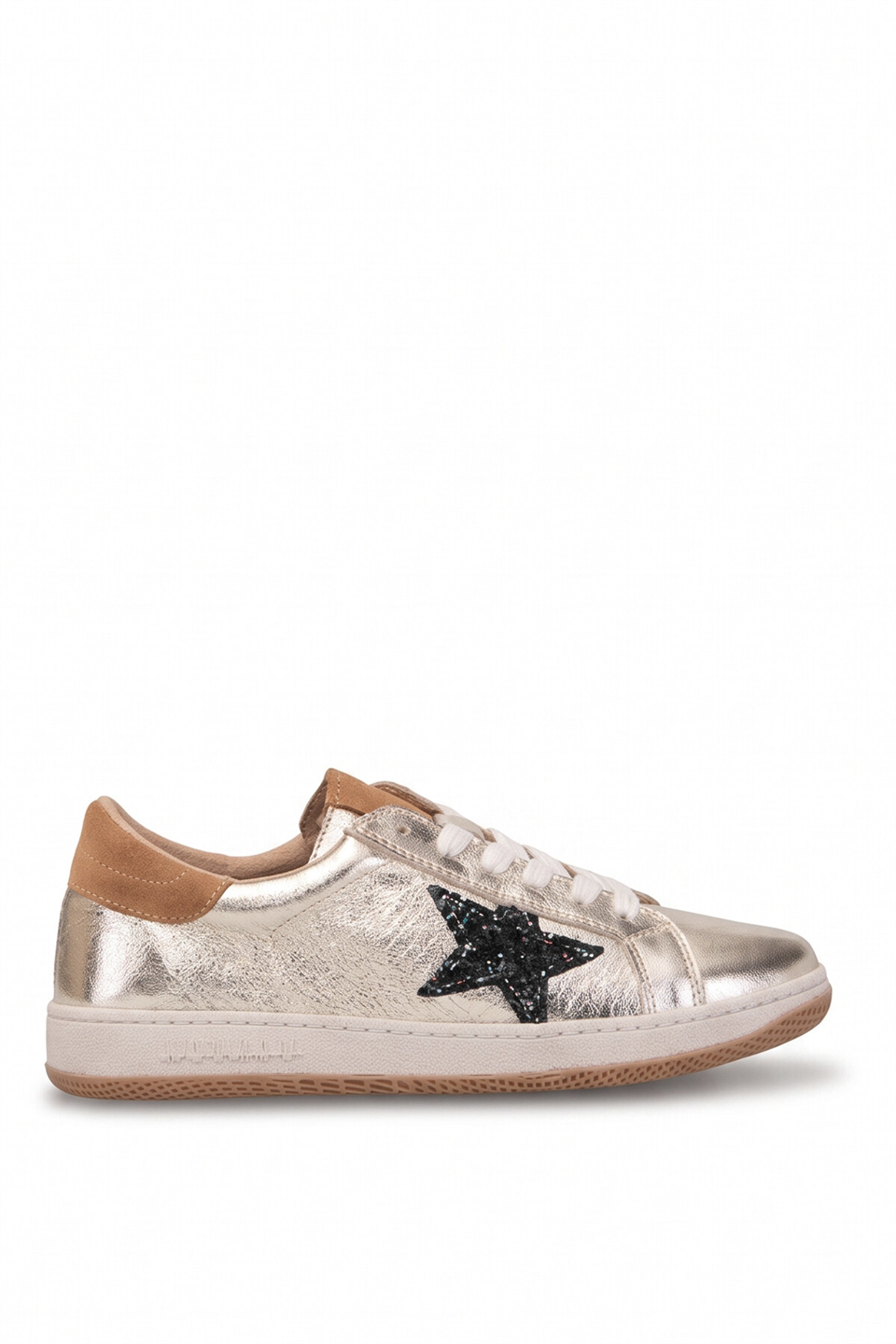 Beety 26BK248.777 Kadın Hakiki Deri Klasik Sneaker Altın