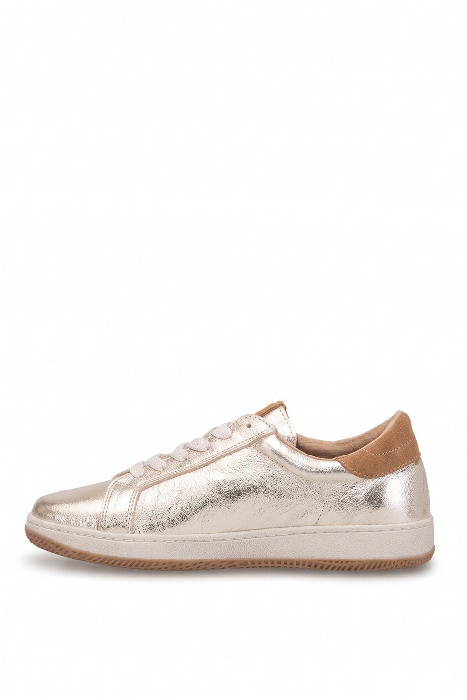 Beety 26BK248.777 Kadın Hakiki Deri Klasik Sneaker Altın