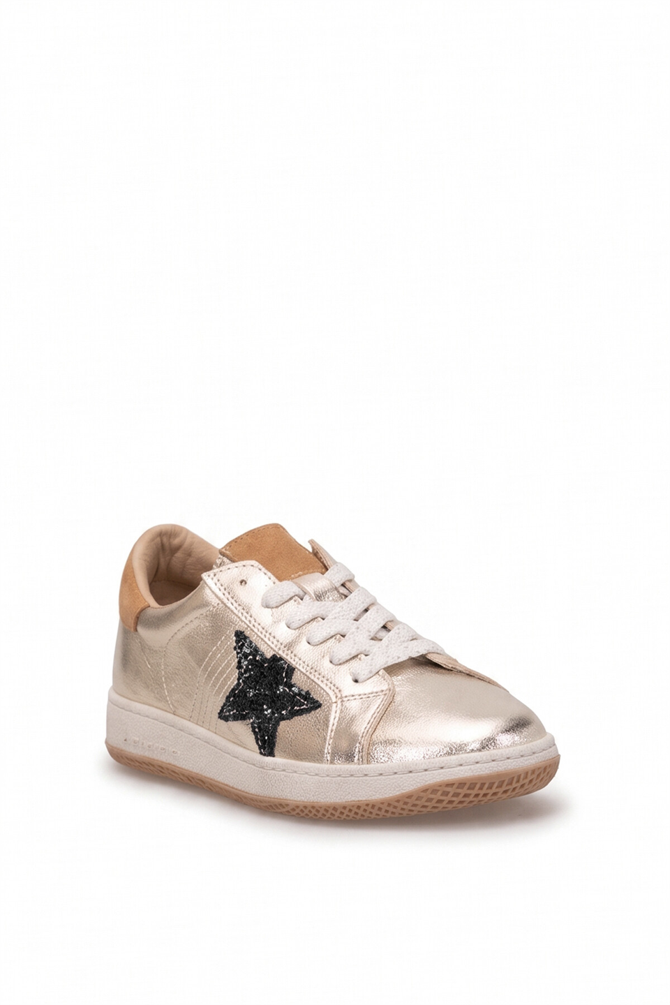 Beety 26BK248.777 Kadın Hakiki Deri Klasik Sneaker Altın