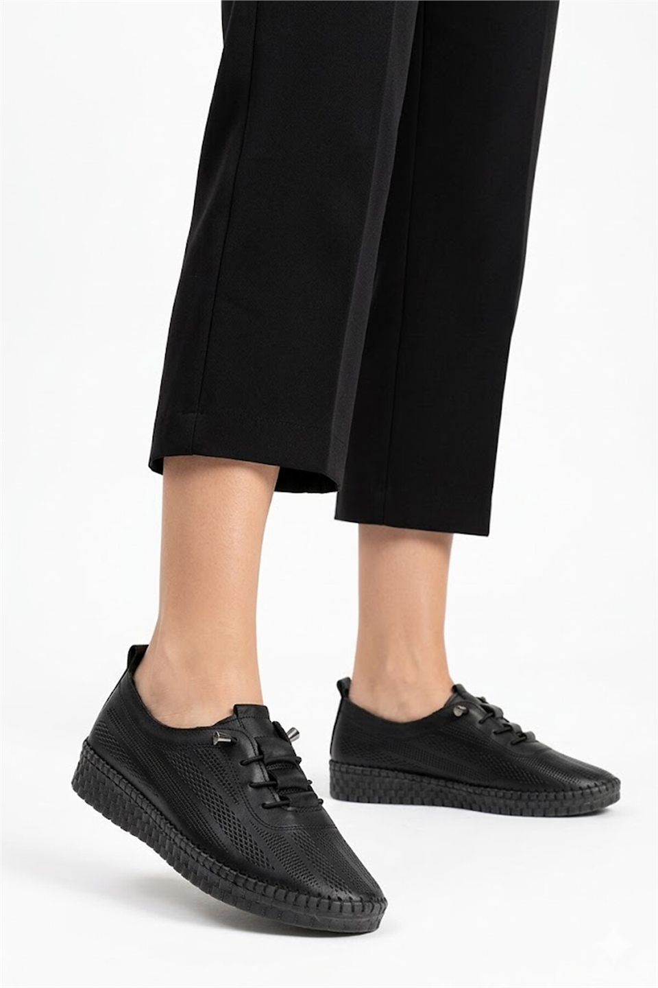 Beety 26BY143.3555 Kadın Hakiki Deri Casual Ayakkabı Siyah