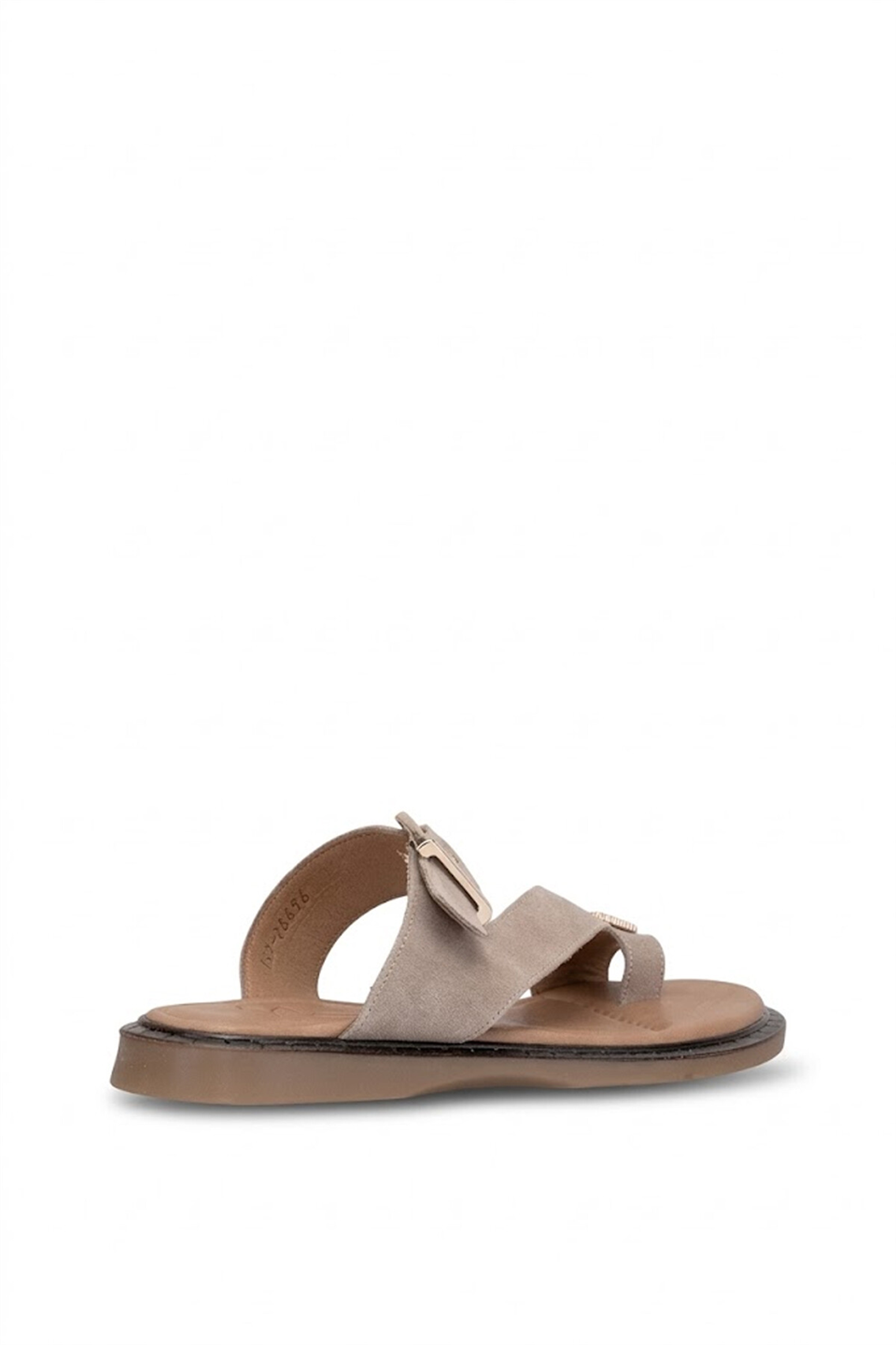 Beety 26BY169.26656 Kadın Tokalı Parmak Arası Terlik Vizon