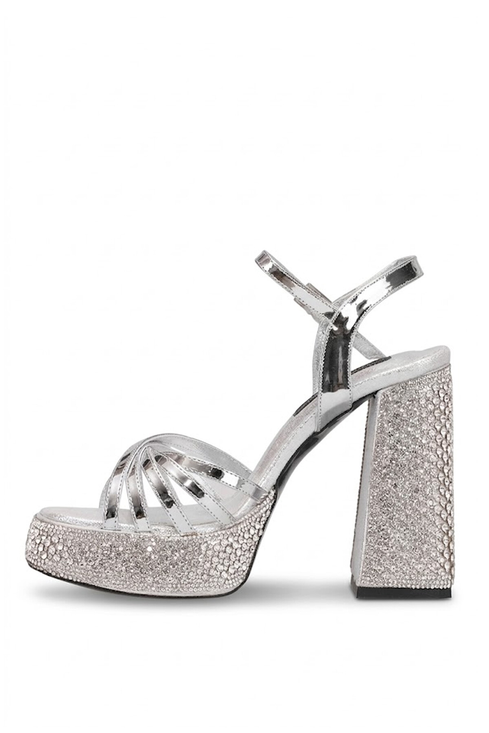 Beety 26BY223.1640 Kadın Klasik Platform Ayakkabı Gümüş