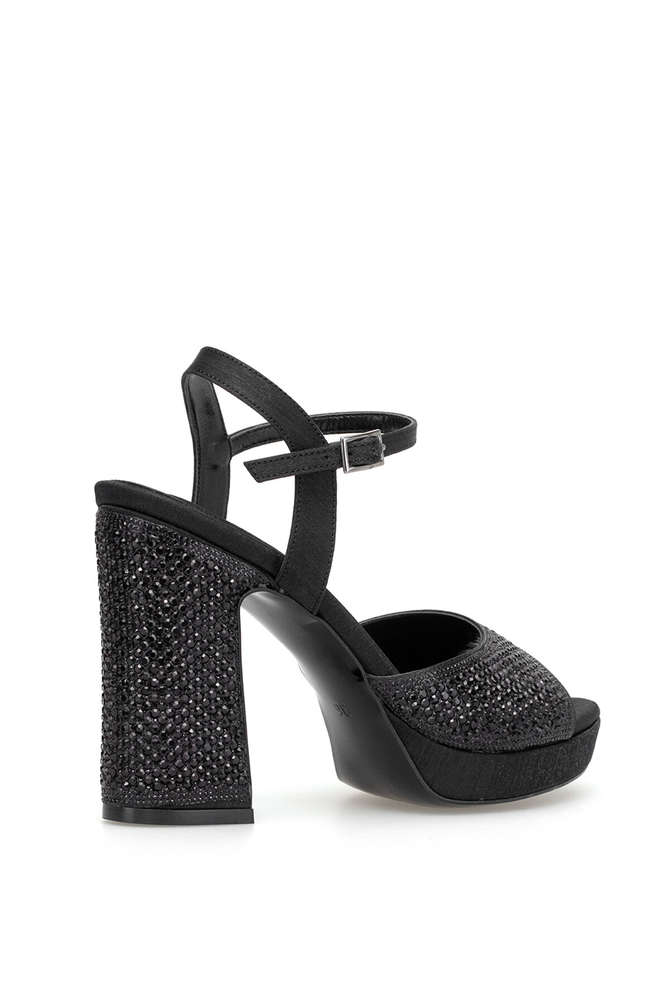 Beety 26BY223.390T Kadın Taşlı Klasik Platform Ayakkabı Siyah