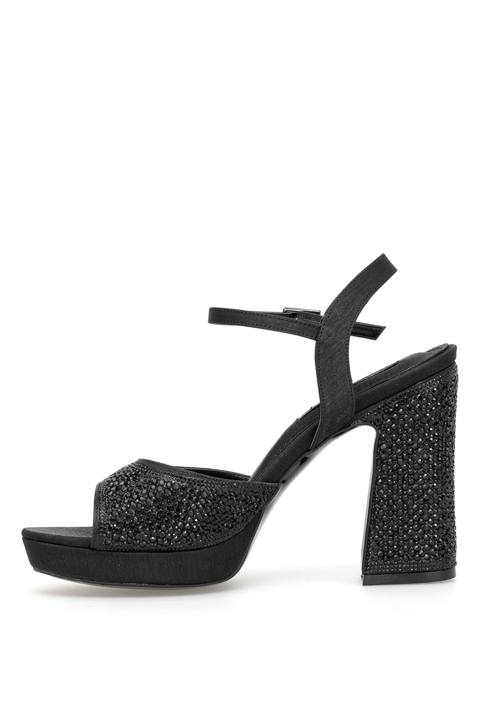 Beety 26BY223.390T Kadın Taşlı Klasik Platform Ayakkabı Siyah
