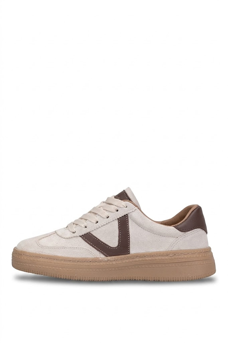 Beety 26BY227.170 Kadın Hakiki Deri Klasik Sneaker Bej