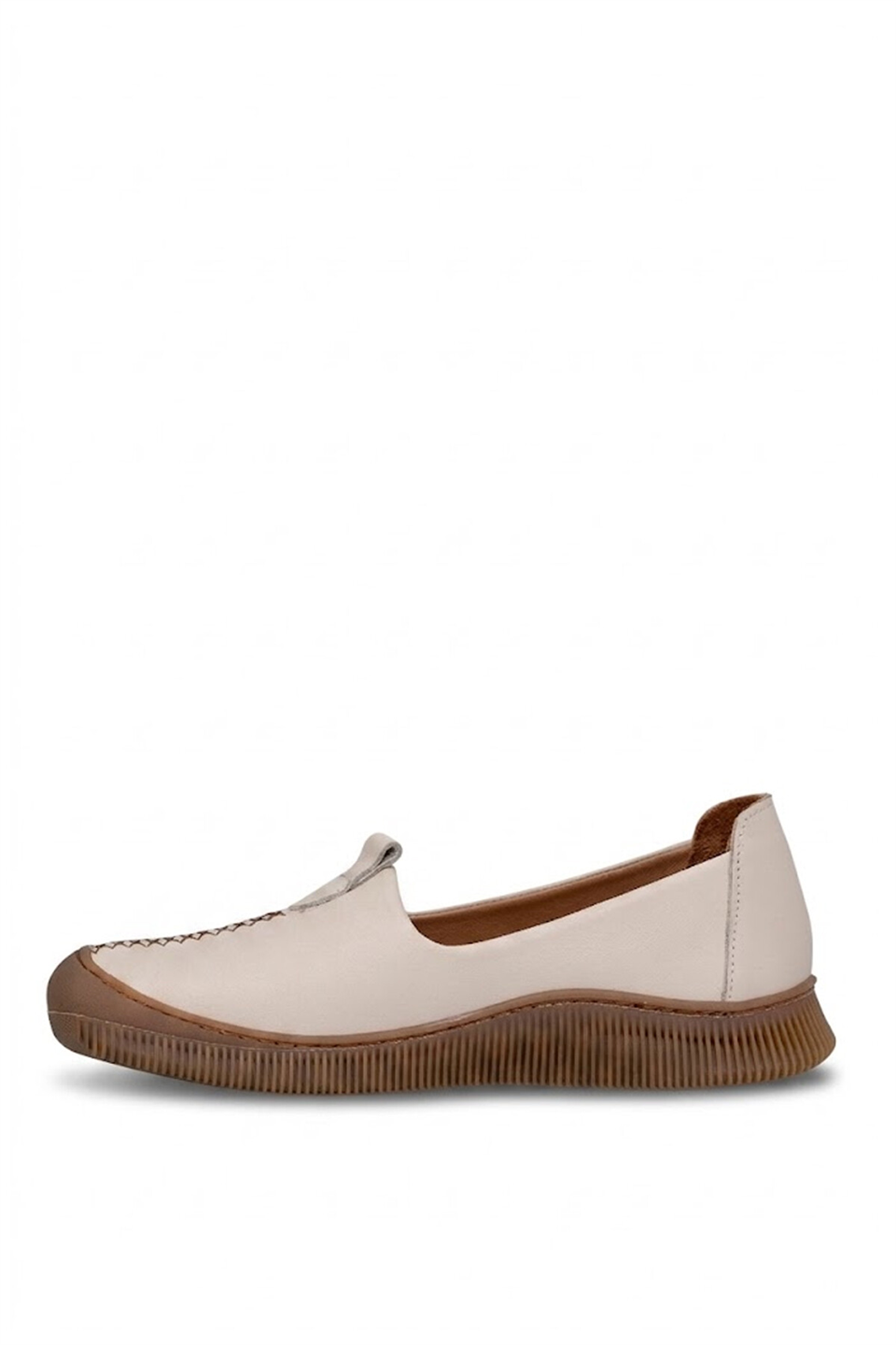Beety 26BY260.700C Kadın Hakik Deri Casual Ayakkabı Bej